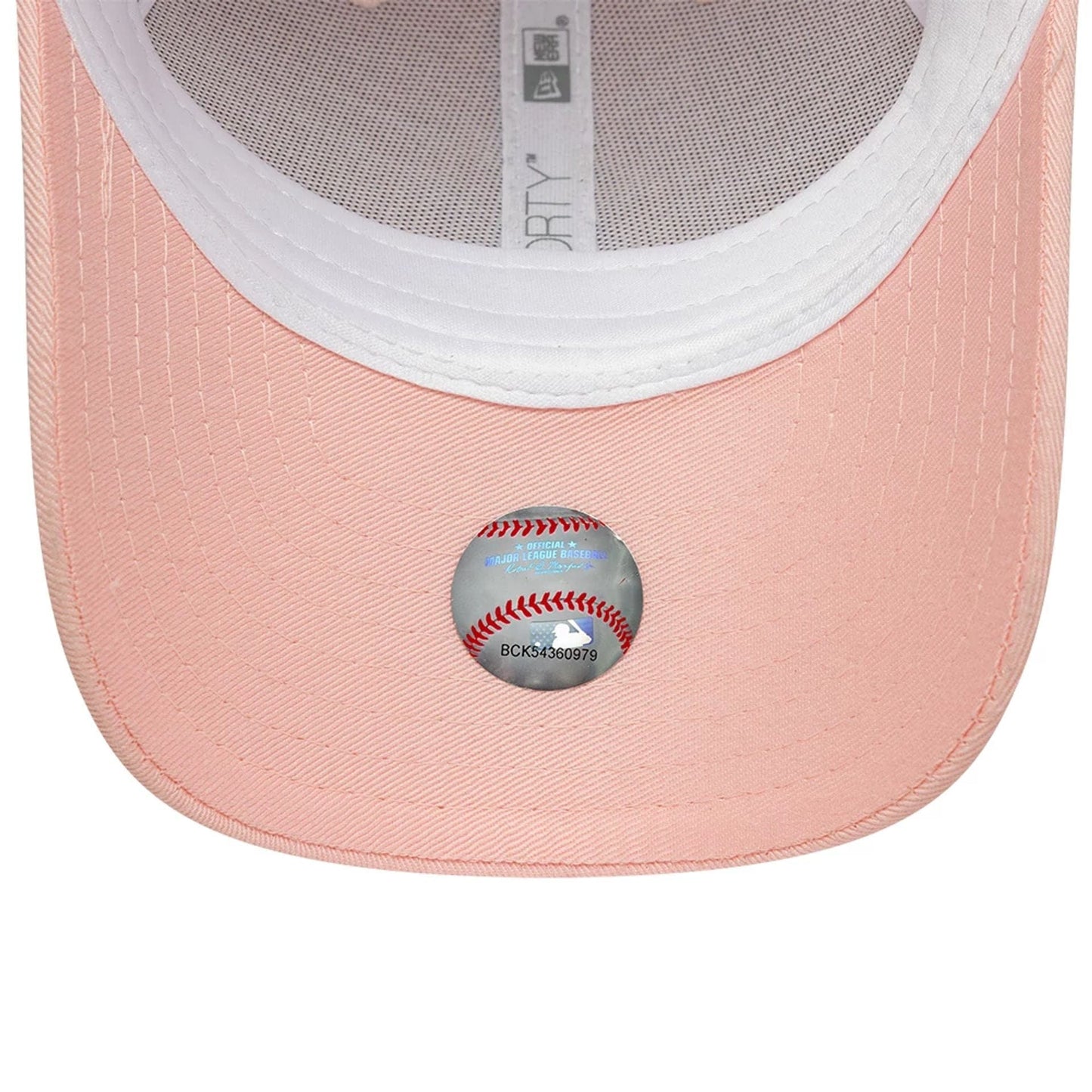 This is a New York Yankees Youth MLB Bow Back Pastel Pink 9FORTY Adjustable Cap 5