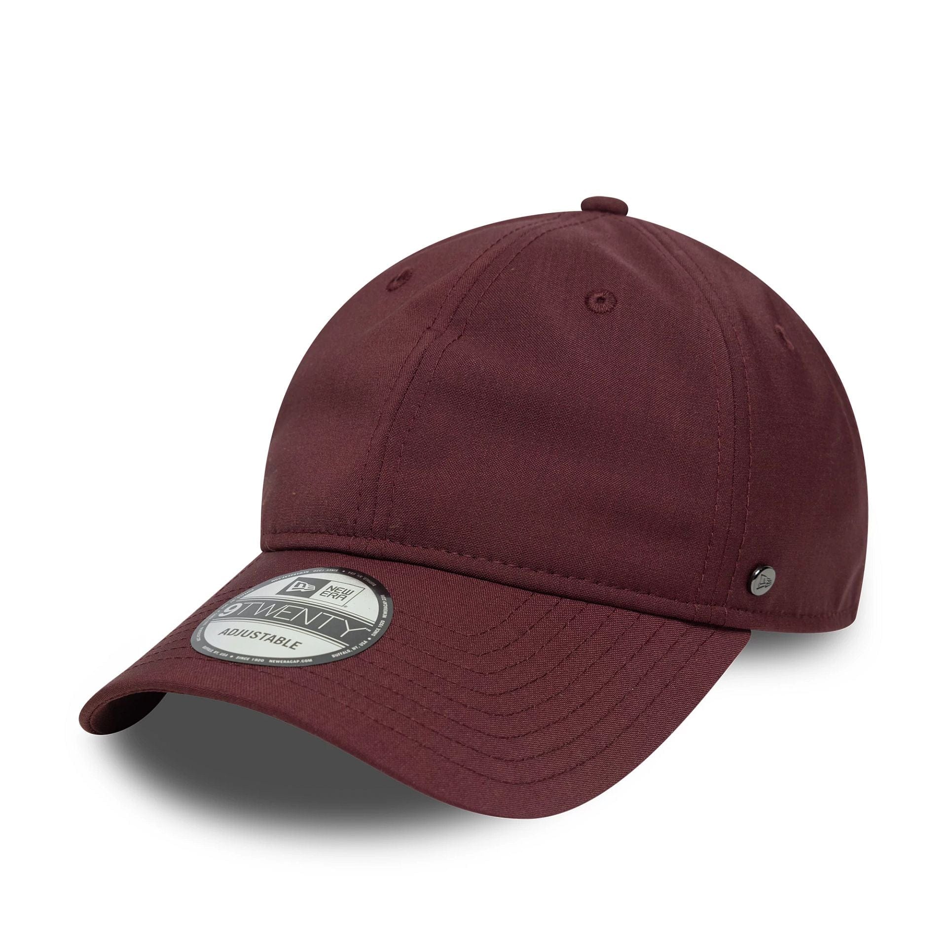 This is a New Era Olmetex Pin Dark Red 9TWENTY Adjustable Cap 1