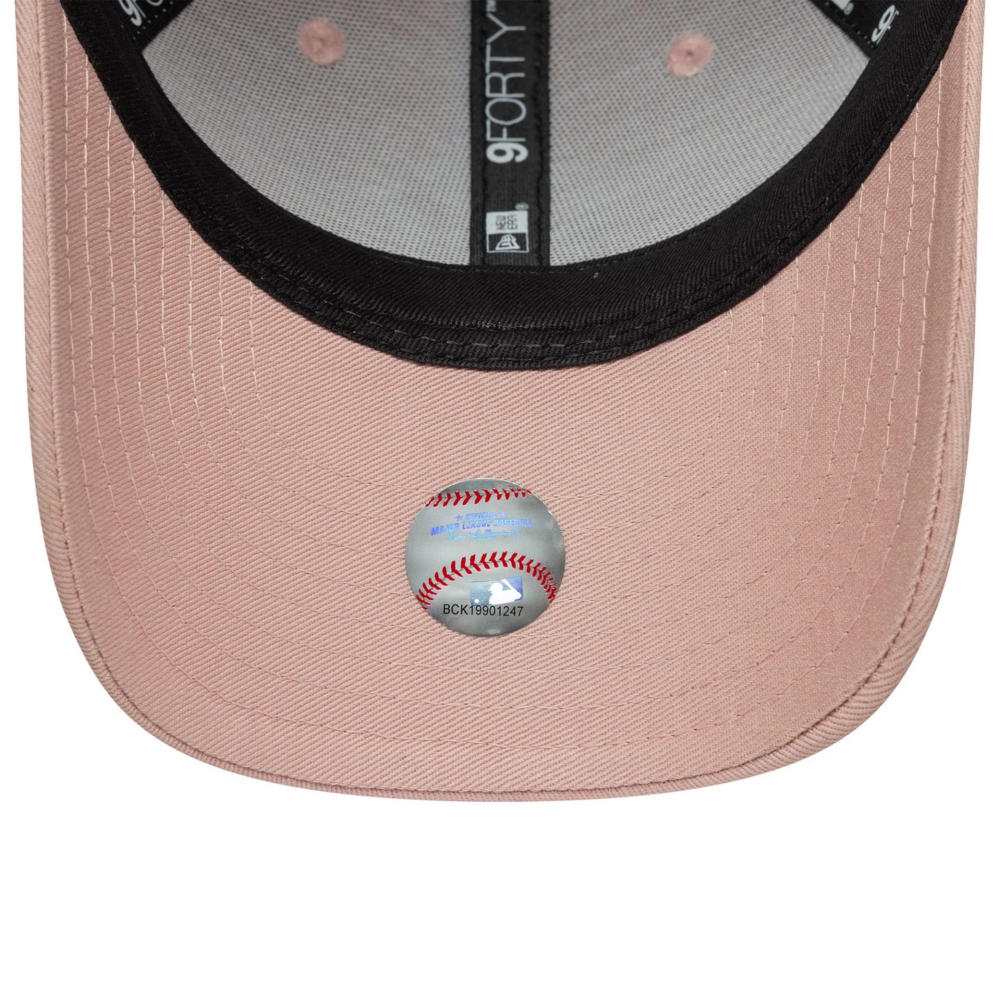 This is a New York Yankees Youth MLB Metallic Pastel Pink 9FORTY Adjustable Cap 5