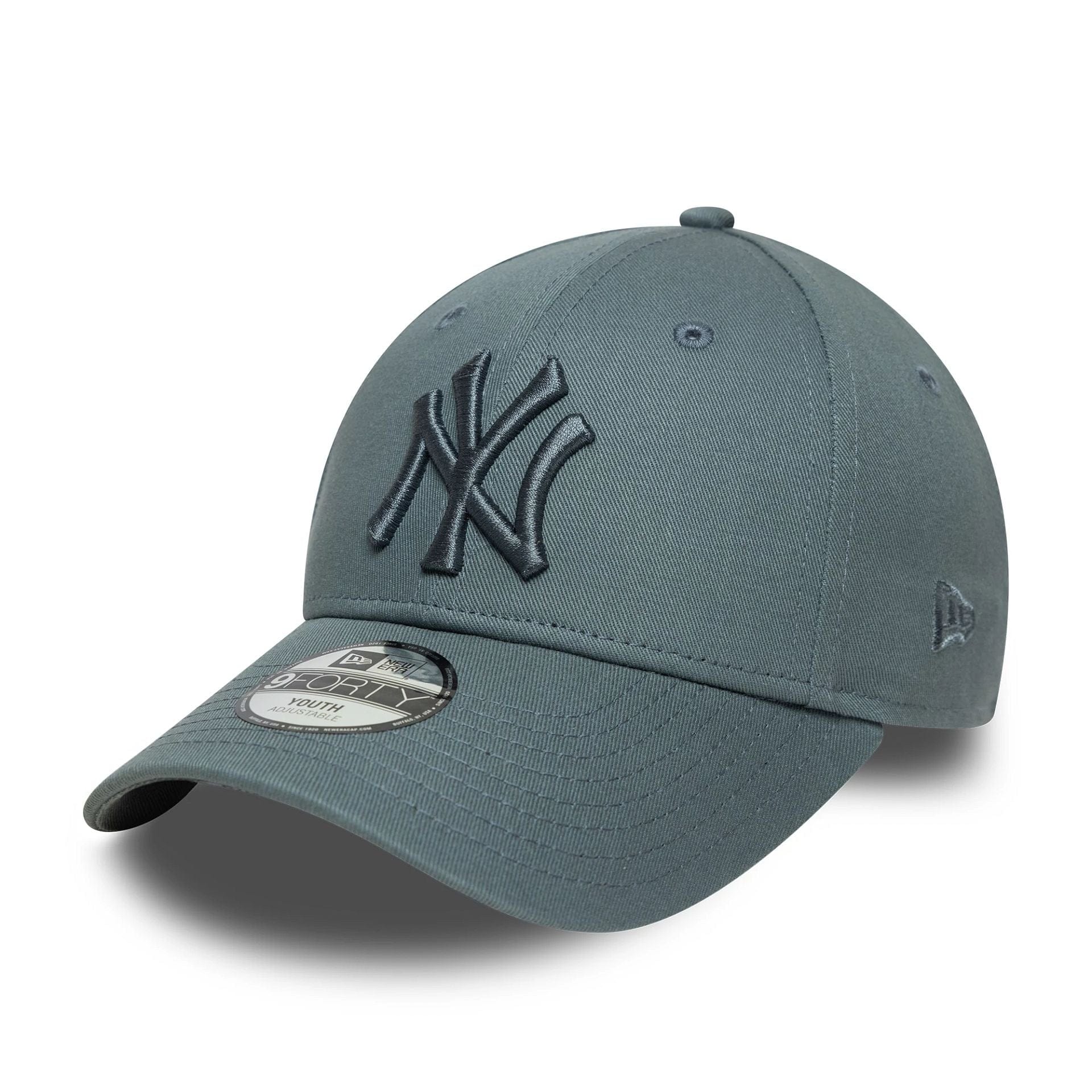 This is a New York Yankees Youth MLB League Essential Dark Grey 9FORTY Adjustable Cap 1