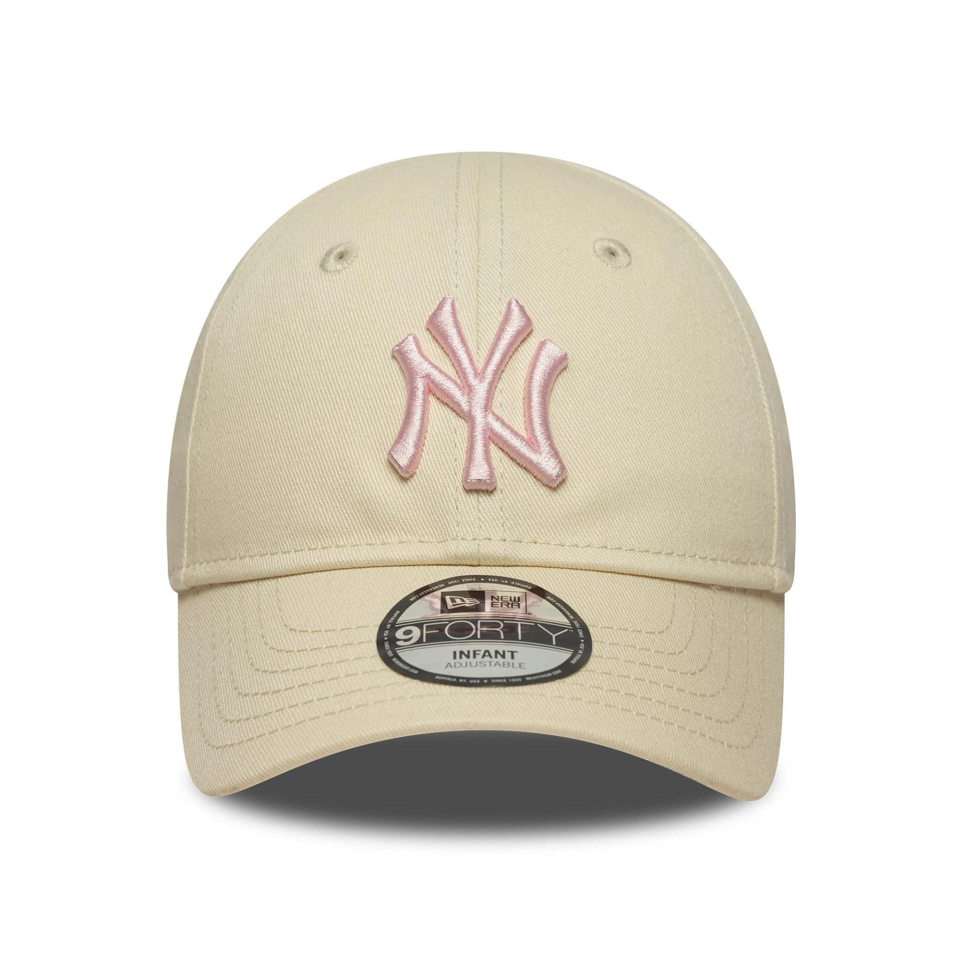 This is a New York Yankees Infant MLB League Essential Cream 9FORTY Adjustable Cap 2