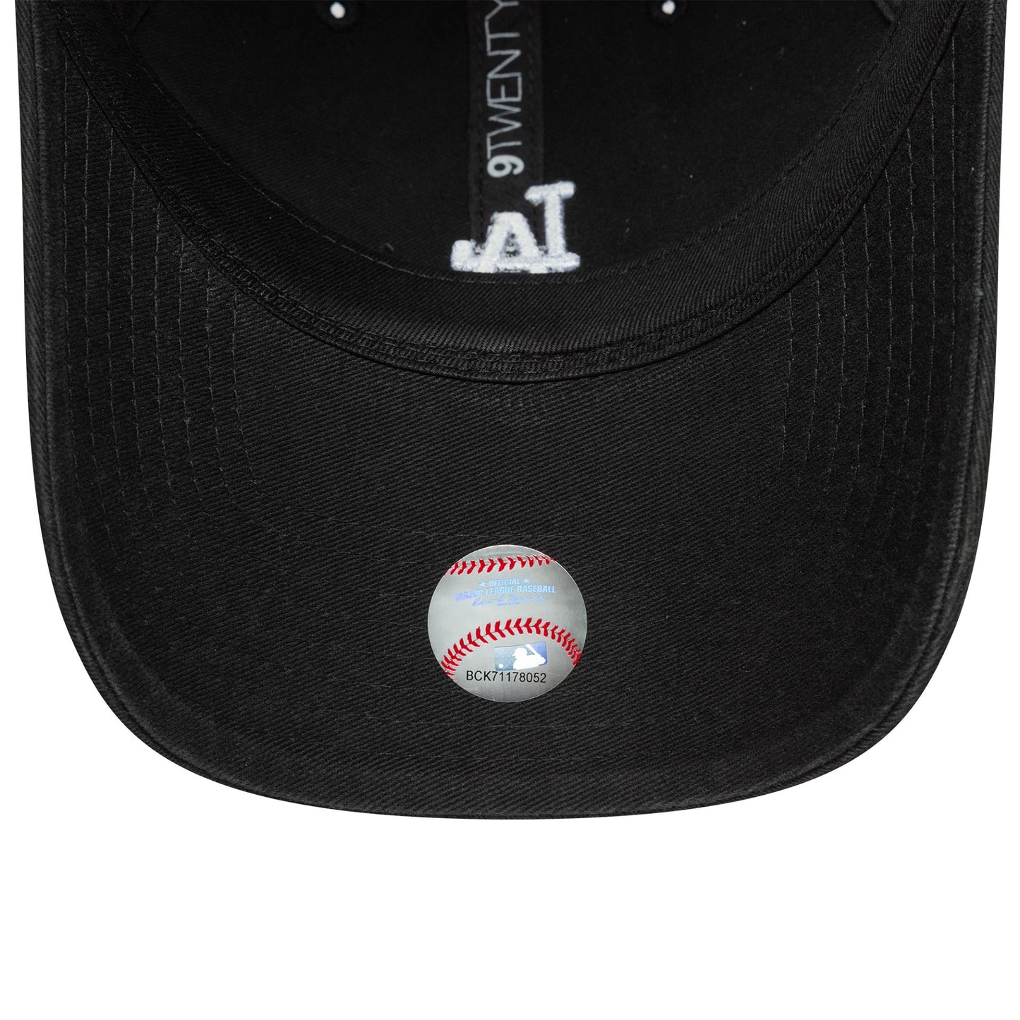 This is a LA Dodgers MLB Washed Mini Logo Black 9TWENTY Adjustable Cap 5