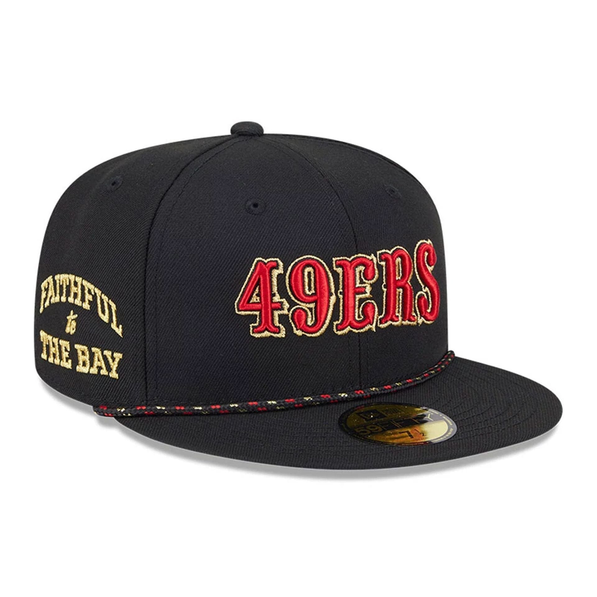 This is a San Francisco 49ers NFL Rivalry 2025 Red 59FIFTY Fitted Cap 1