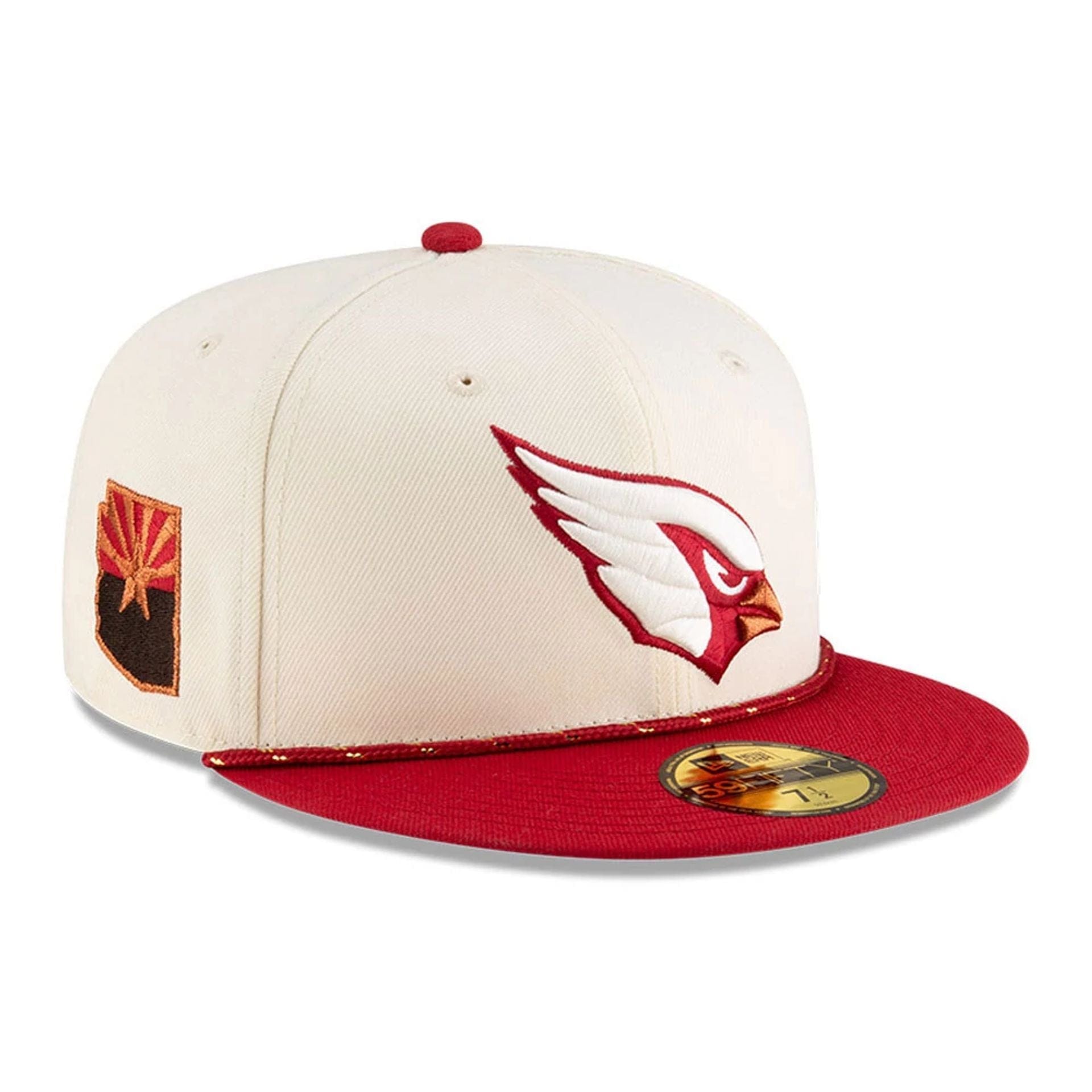 This is a Arizona Cardinals NFL Rivalry 2025 Cream 59FIFTY Fitted Cap 1