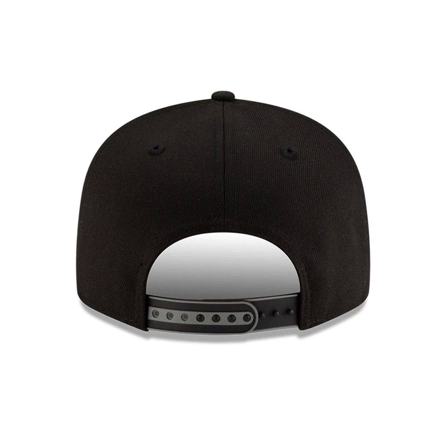 This is a Brooklyn Nets NBA Tip Off 2025 Black 9FIFTY Split Panel Snapback Adjustable Cap 7