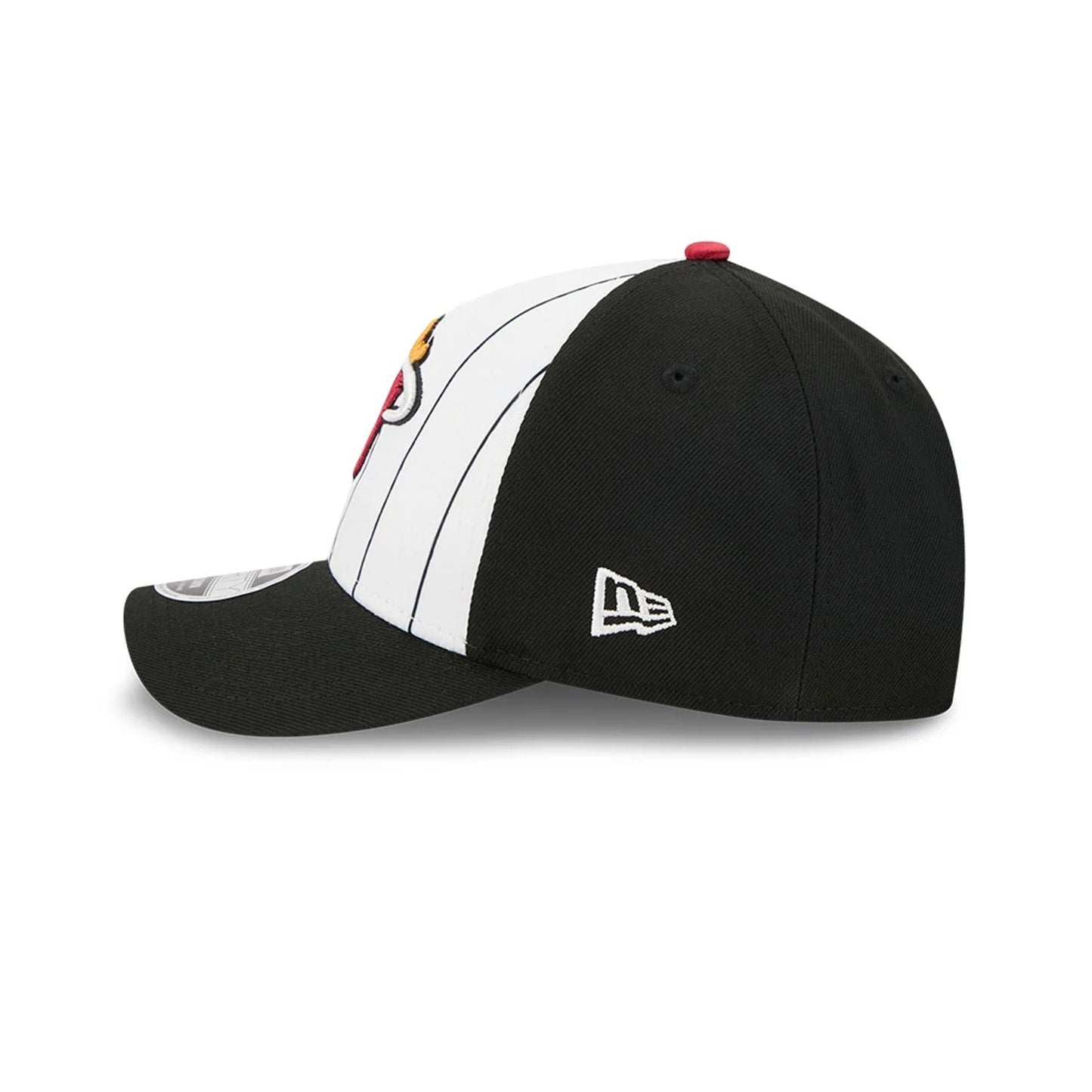 This is a Miami Heat NBA Tip Off 2025 Black 9FORTY M-Crown A-Frame Adjustable Cap 7