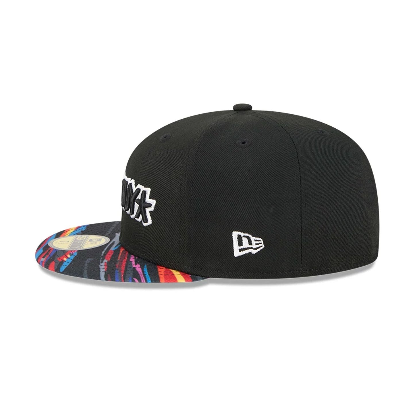 This is a Brooklyn Nets NBA City Edition Black 59FIFTY Fitted Cap 7