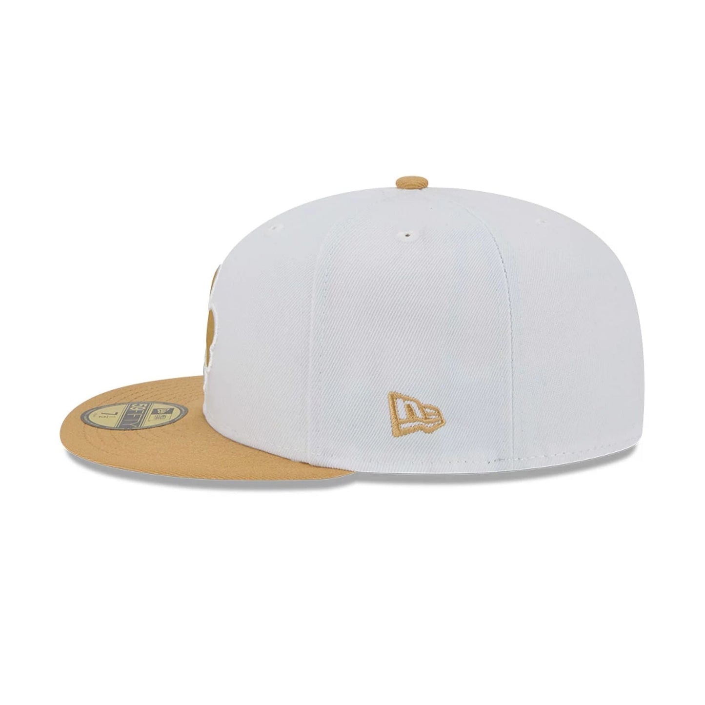 This is a Boston Celtics NBA City Edition White 59FIFTY Fitted Cap 7