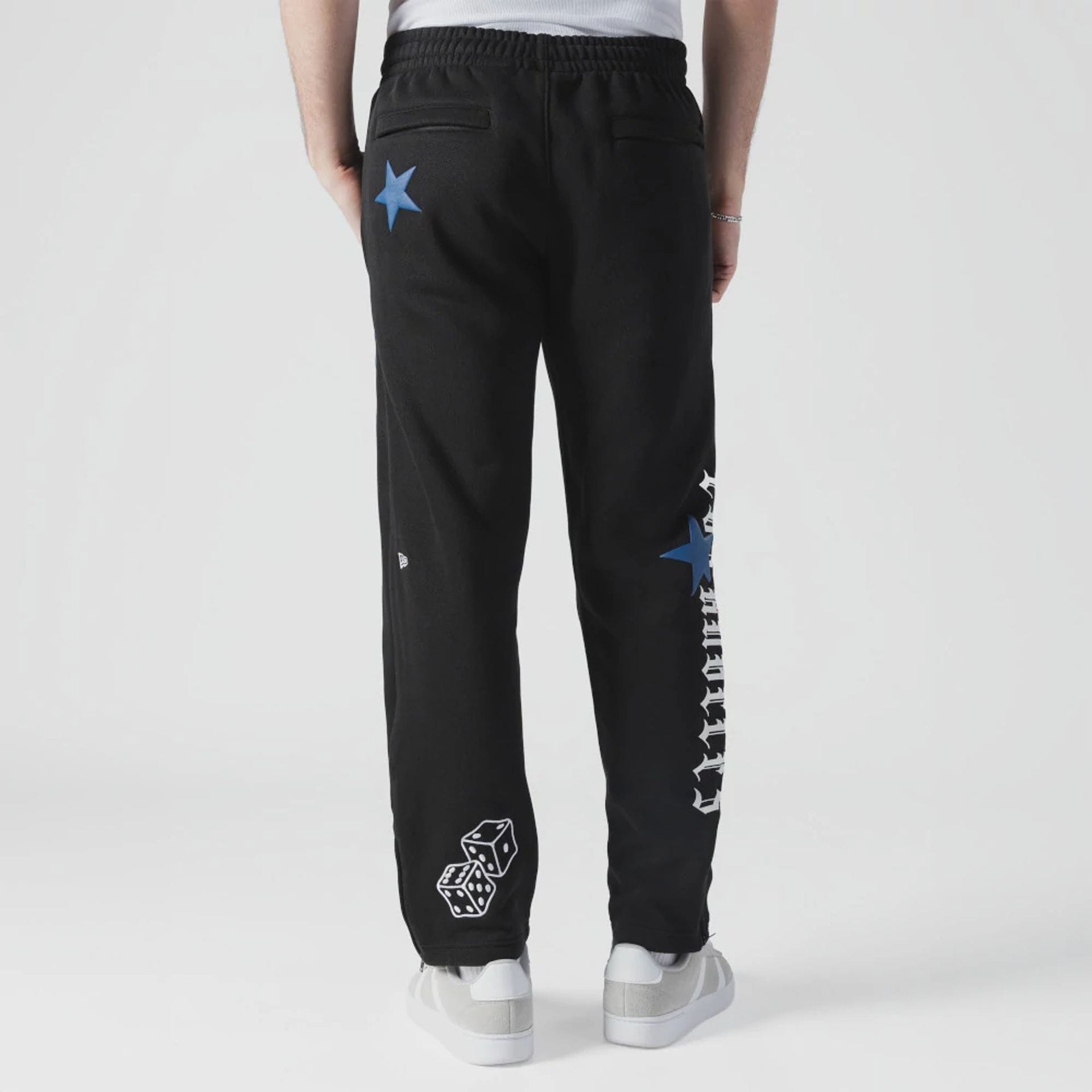 The Male model is wearing LA Dodgers MLB x Uptown Threads Black Joggers 2