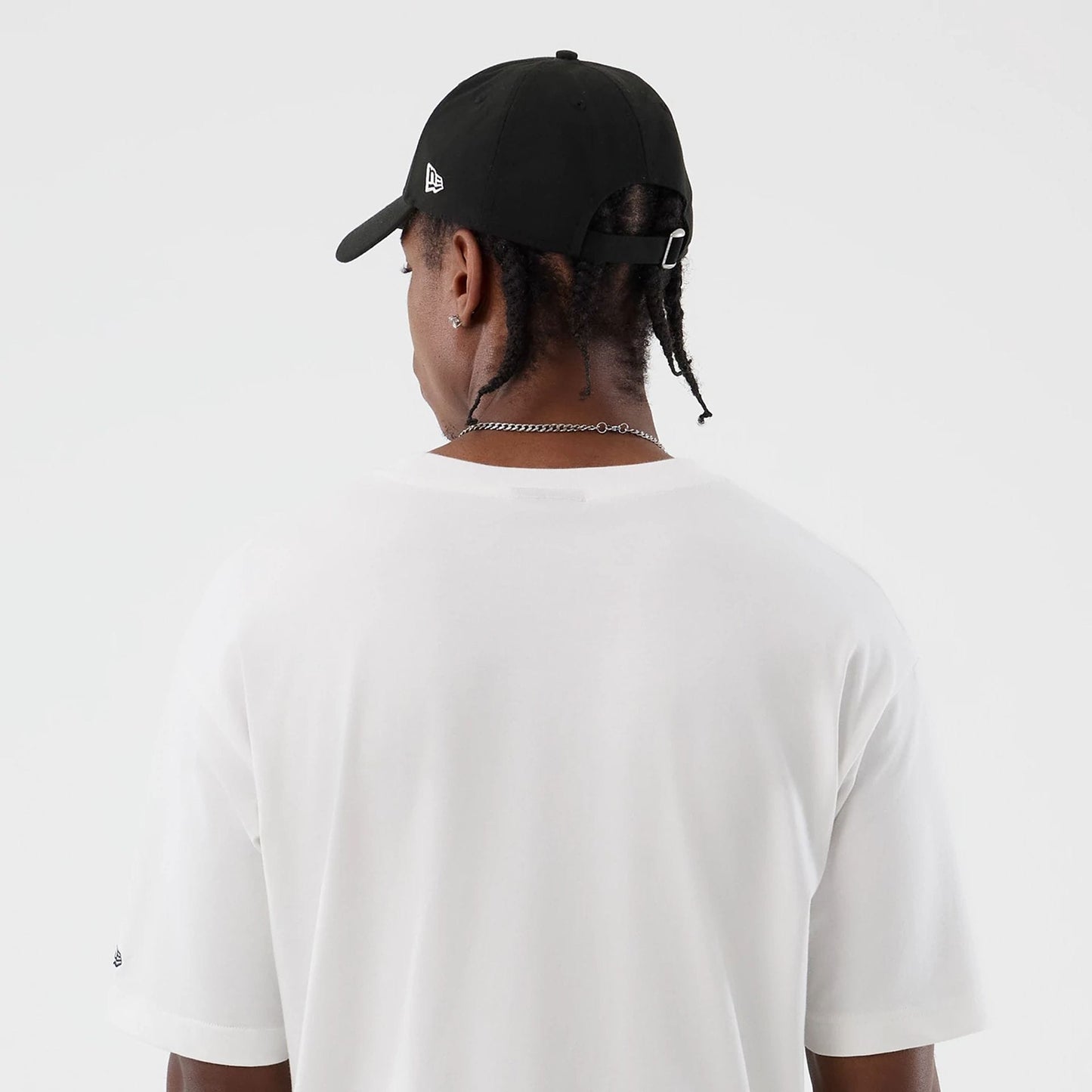 The Male model is wearing New York Yankees MLB Sport Classic White T-Shirt 5