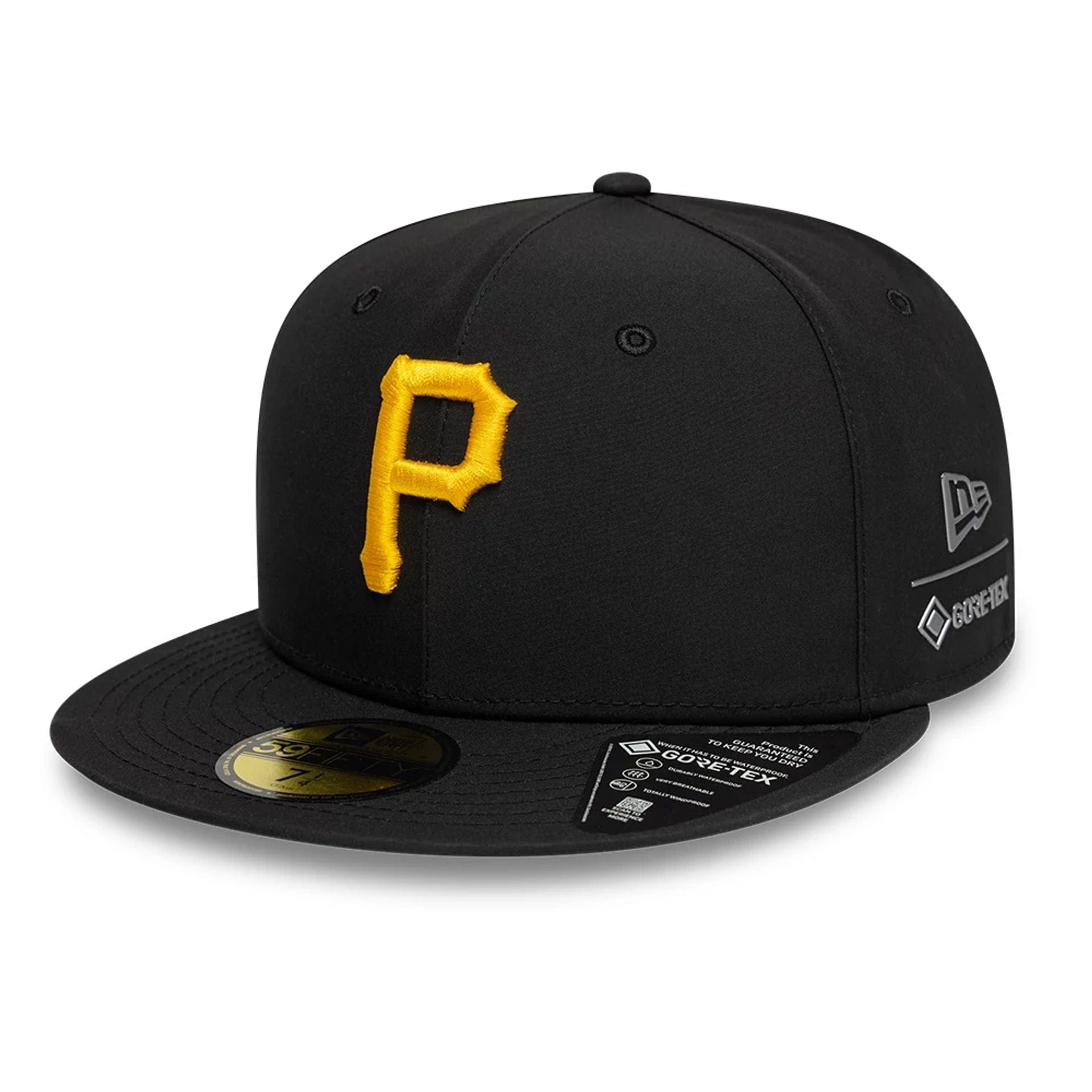 This is a Pittsburgh Pirates MLB Gore-Tex Black 59FIFTY Fitted Cap 1