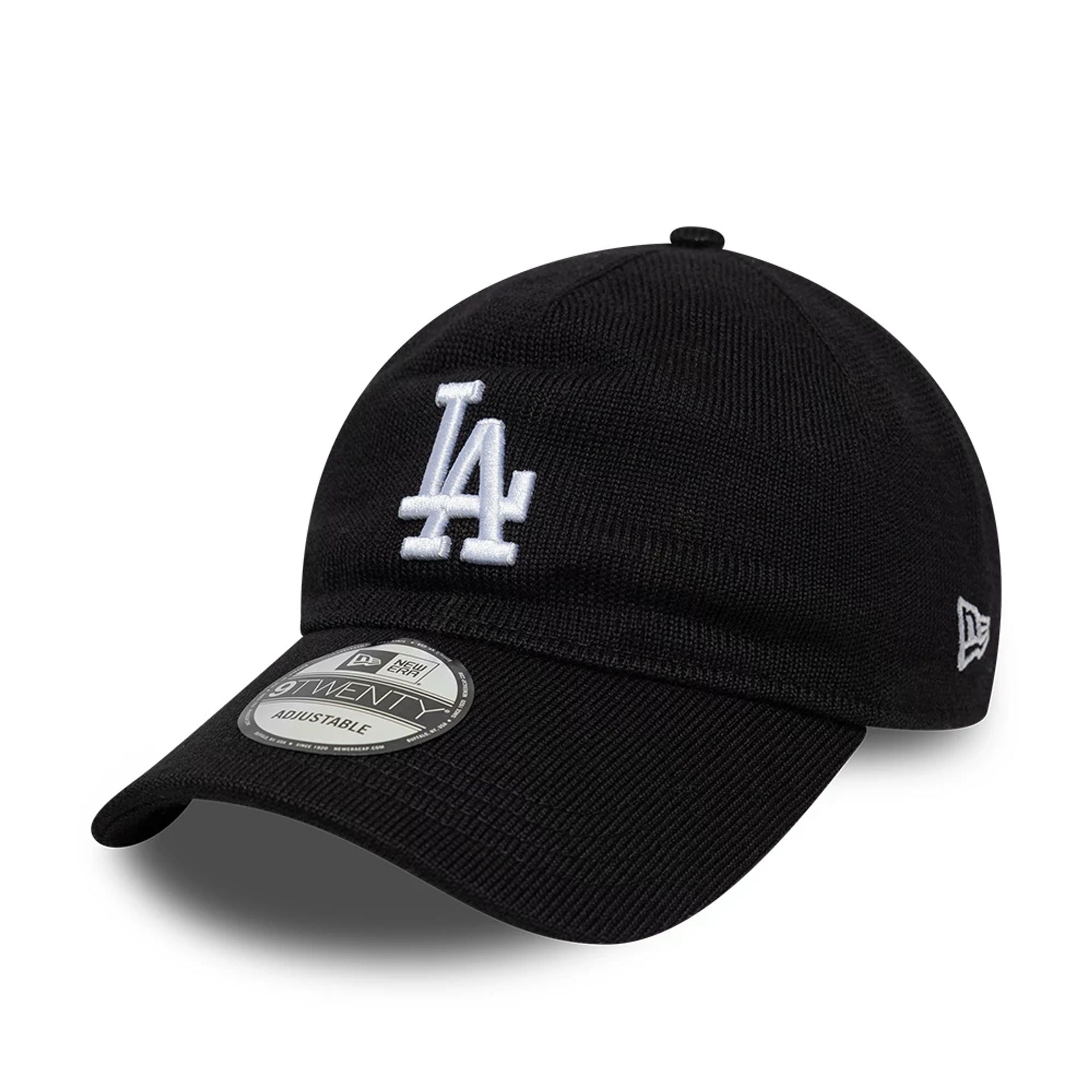 This is a LA Dodgers MLB Merino Wool Black 9TWENTY Adjustable Cap 1
