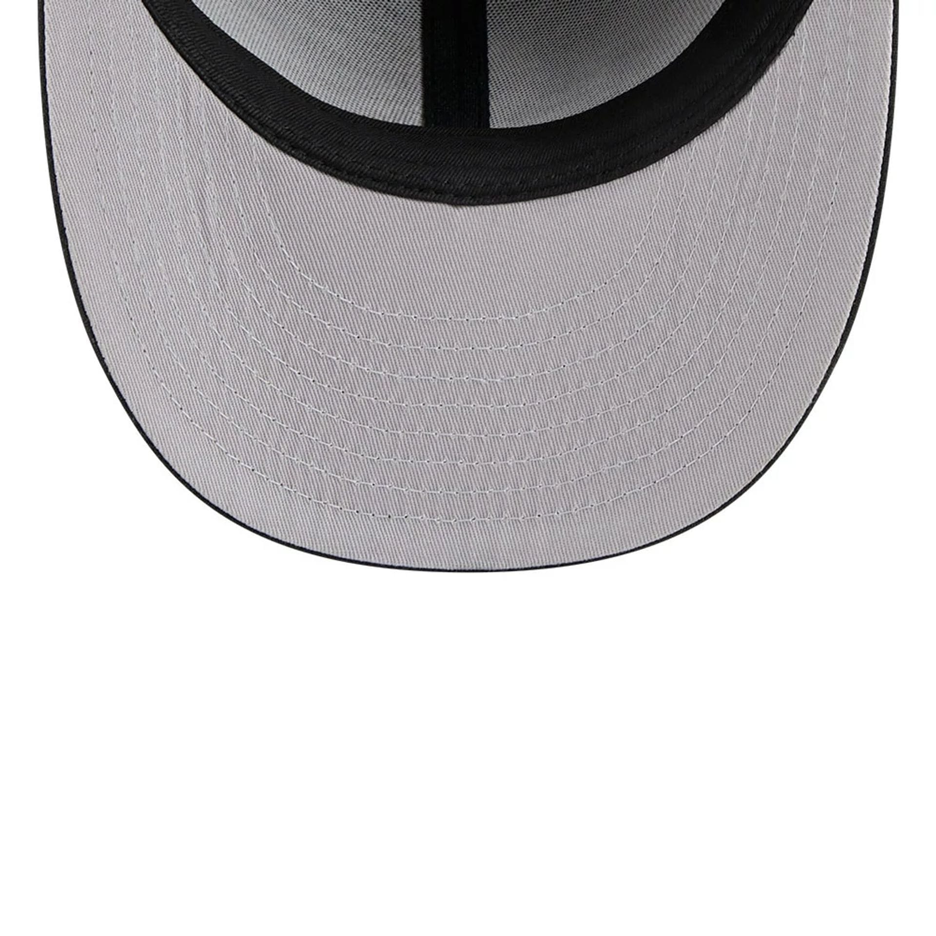 This is a Chicago White Sox Three Looms x MLB Floral Cord Black Low Profile 59FIFTY Fitted Cap 2