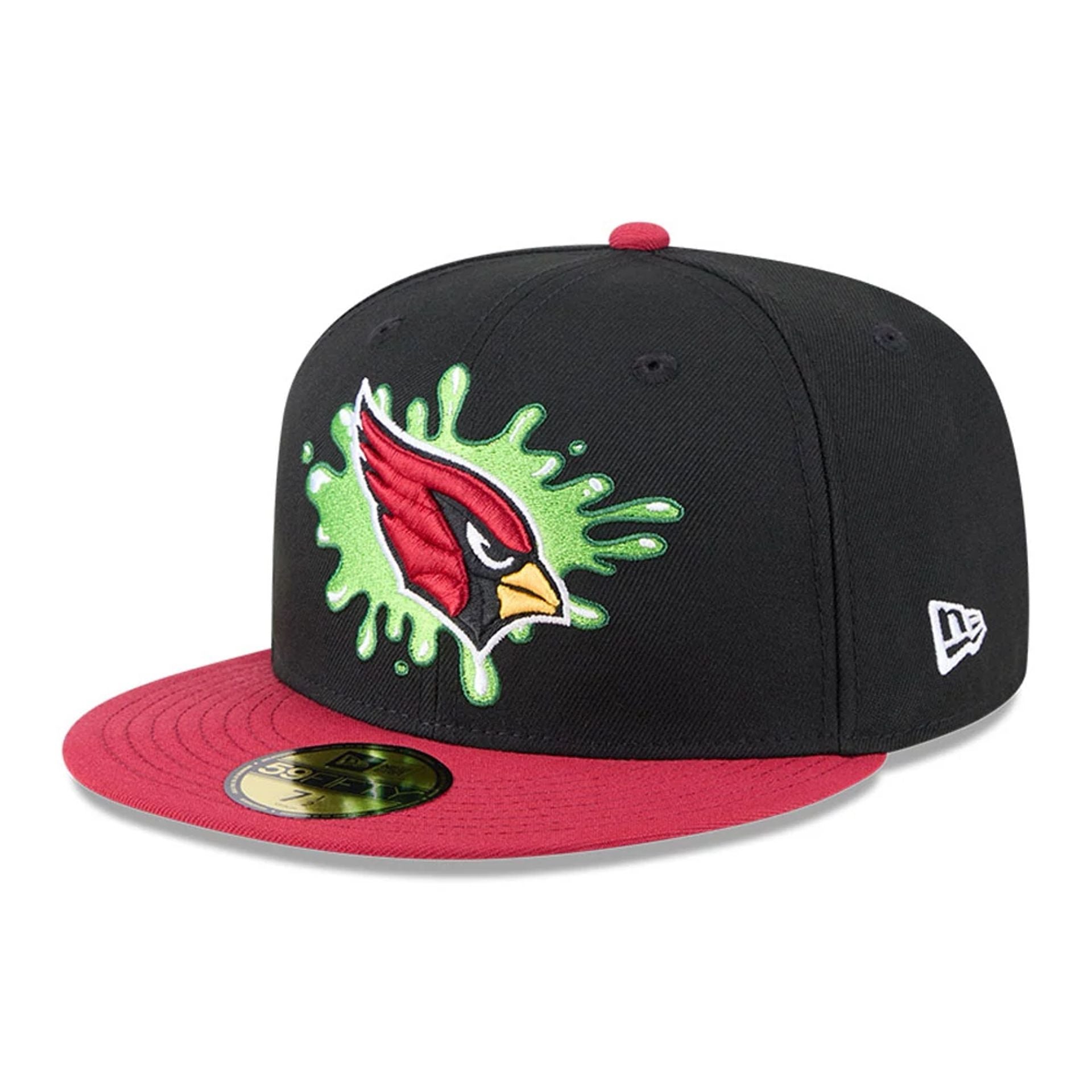 Pictured is this Arizona Cardinals NFL x Nickelodeon black 59FIFTY Fitted cap. 1