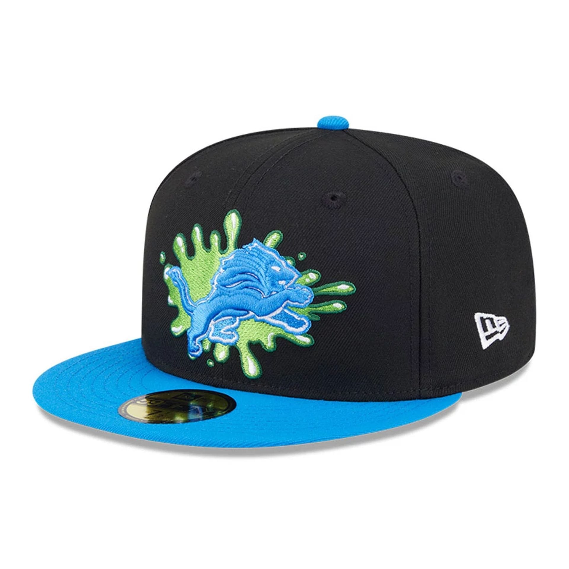 Pictured is this Detroit Lions NFL x Nickelodeon black 59FIFTY Fitted cap. 1