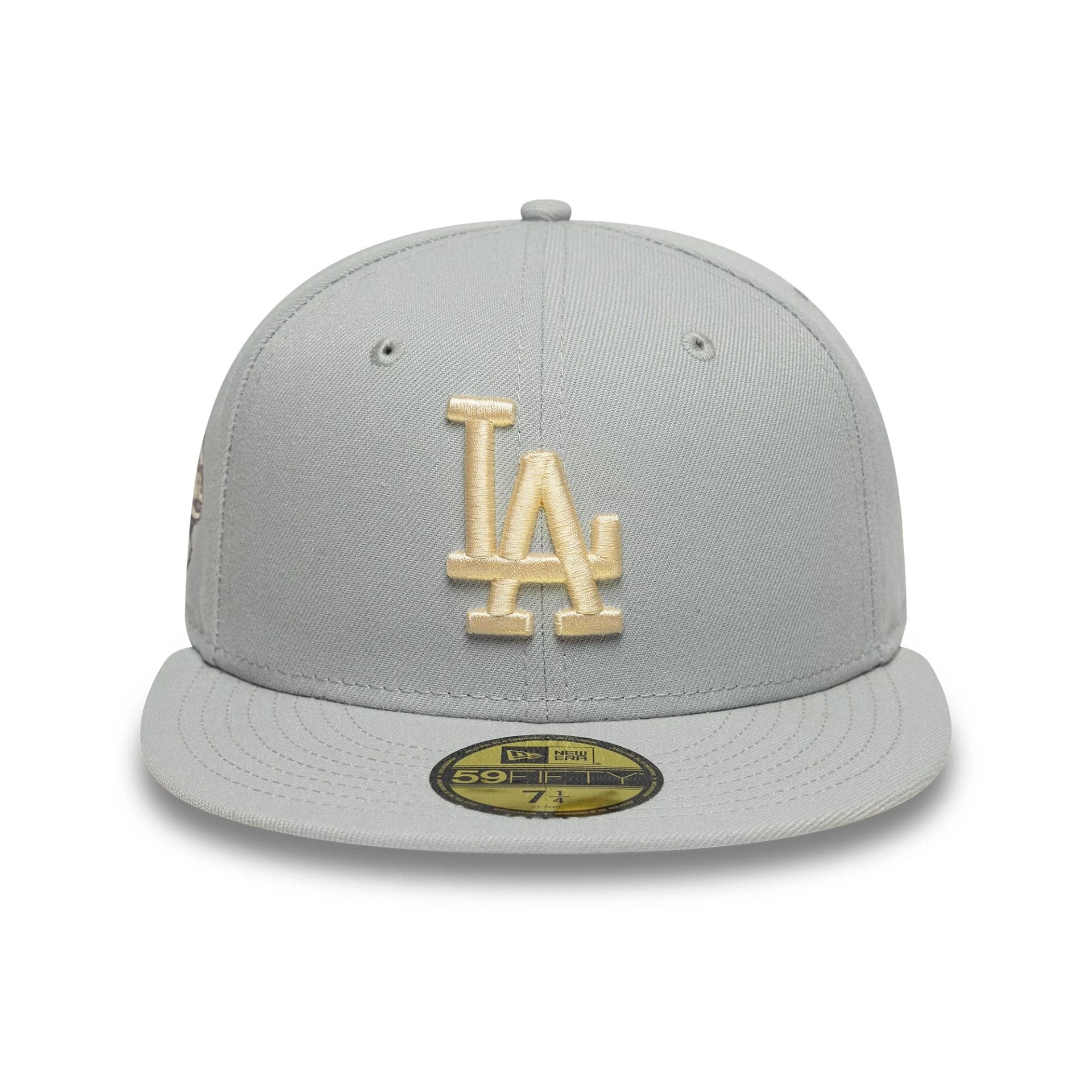 This is a LA Dodgers MLB Wordmark Grey 59FIFTY Fitted Cap 2