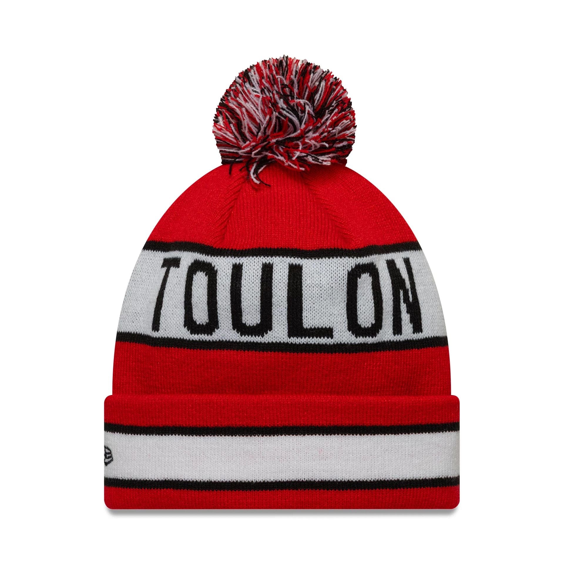 This is a RC Toulonnais Red Jake knit Beanie Hat 1