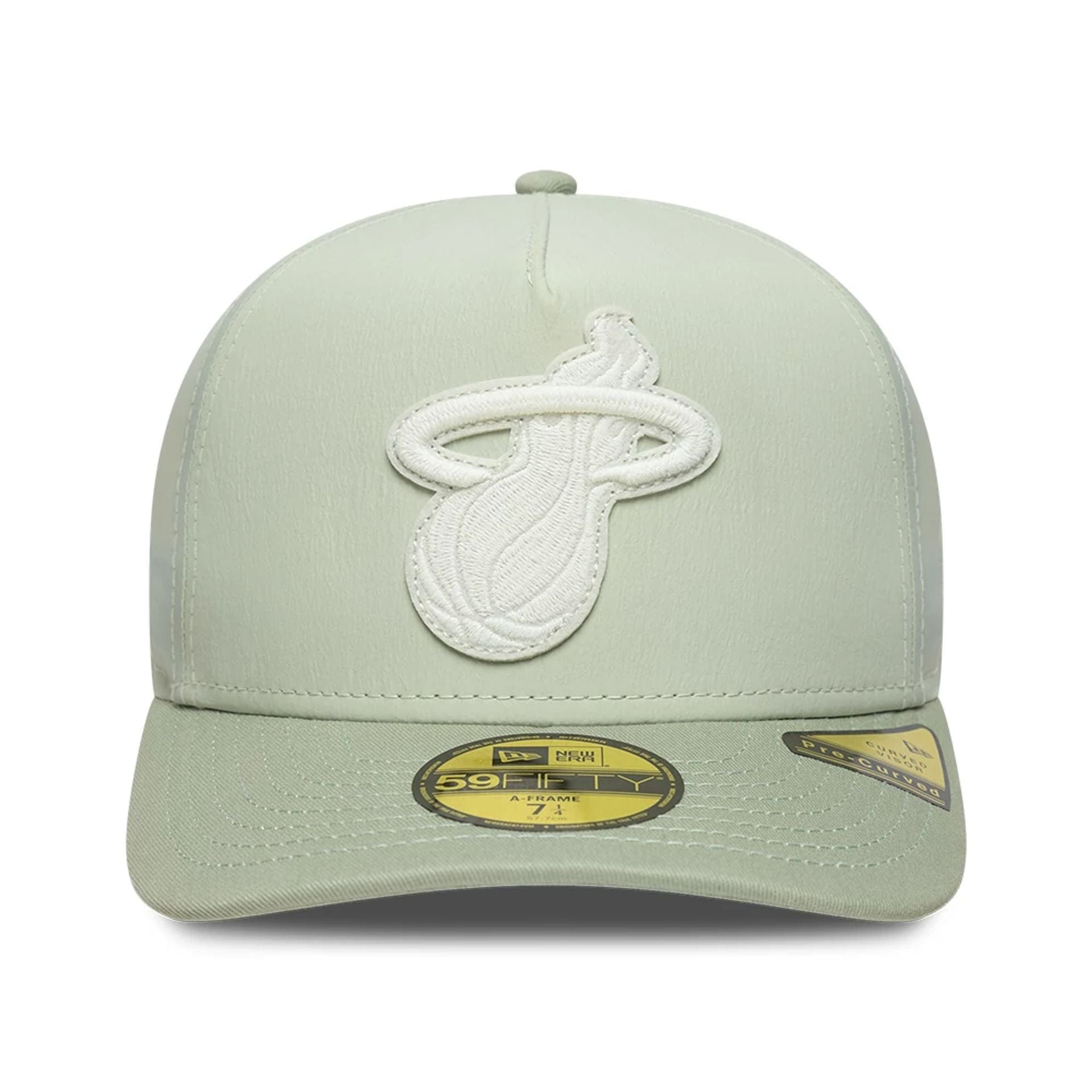 This is a Miami Heat Crinkle Pastel Green 59FIFTY A-Frame Fitted Cap 2