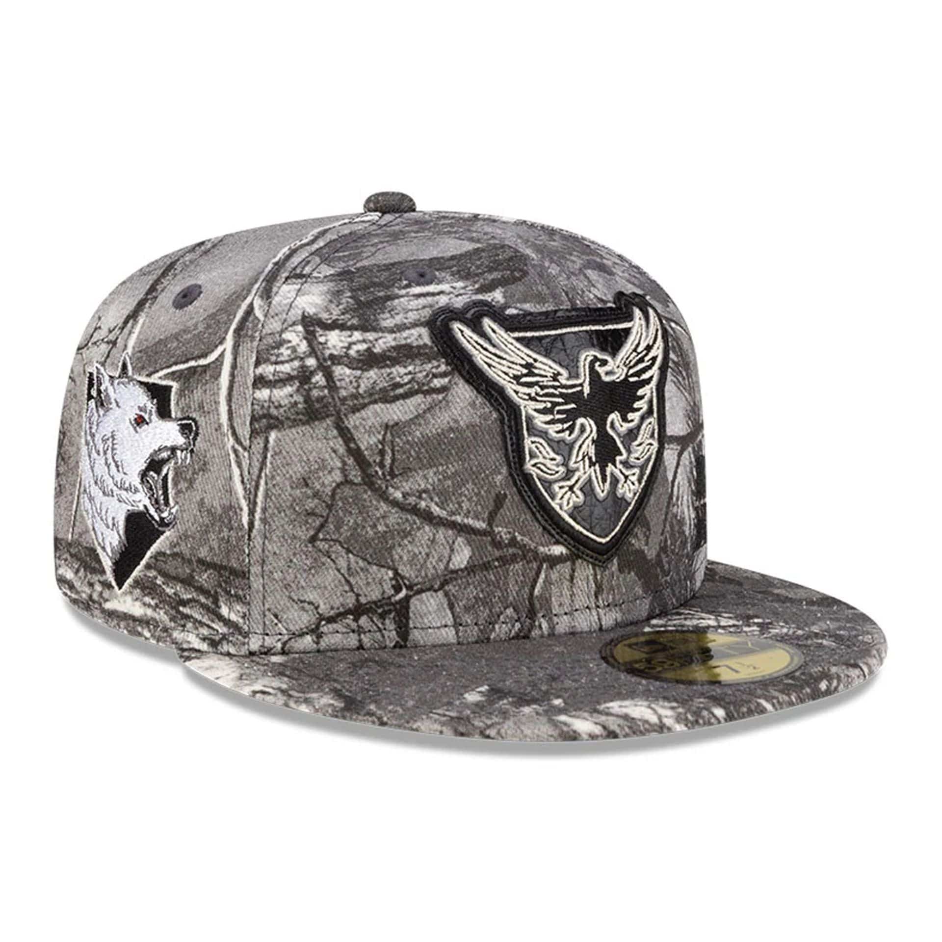 This is a Game Of Thrones All Over Print Grey 59FIFTY Fitted Cap 1