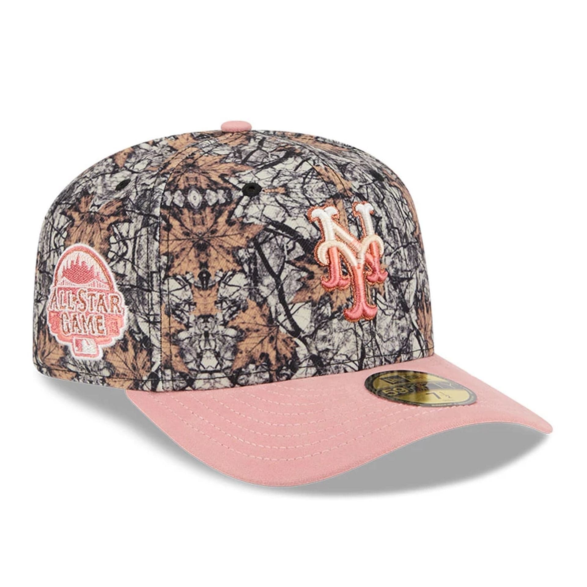 This is a New York Mets Gradient Real Tree All Over Print 59FIFTY Fitted Cap 1