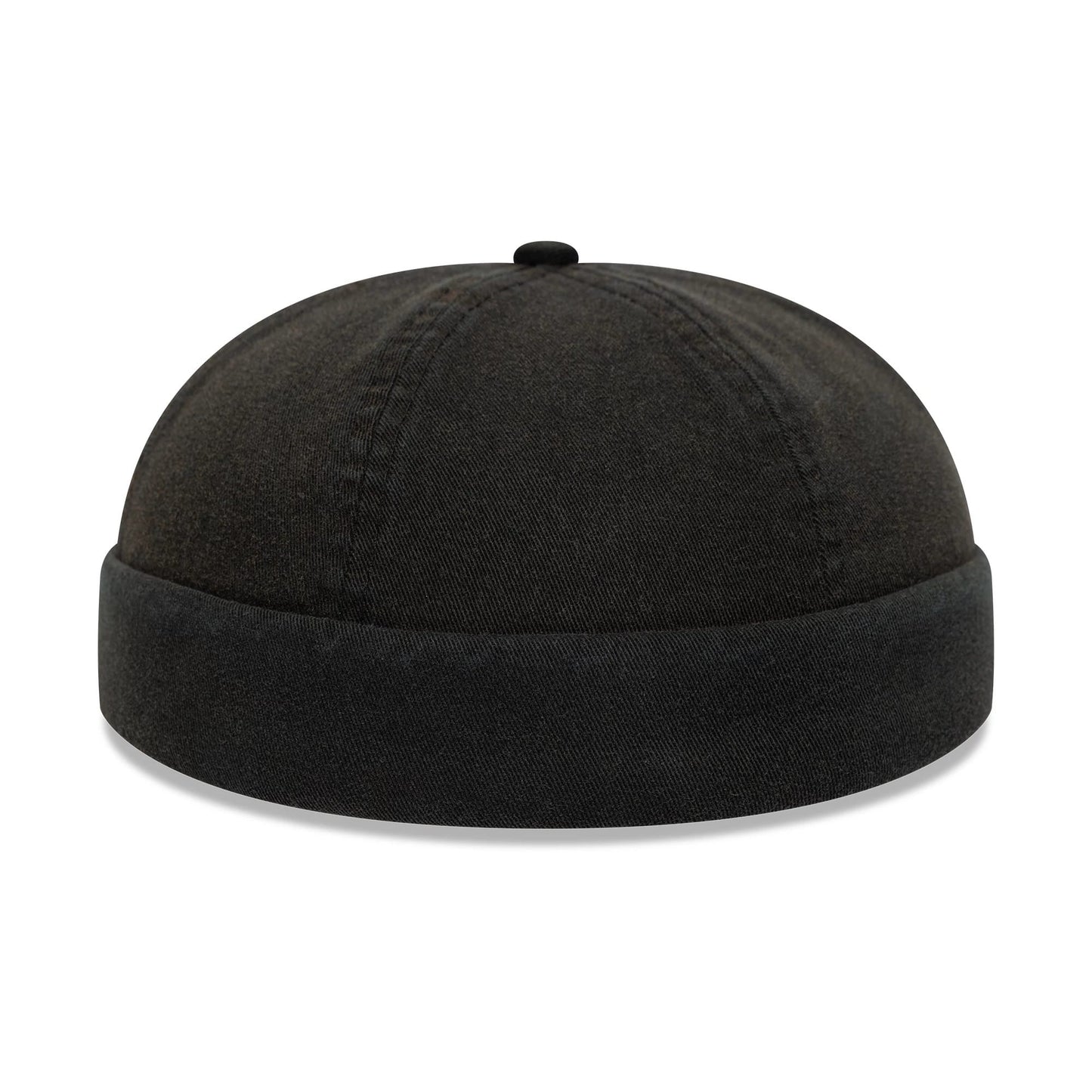 This is a New Era Washed Cotton Black Docker Adjustable Hat 5