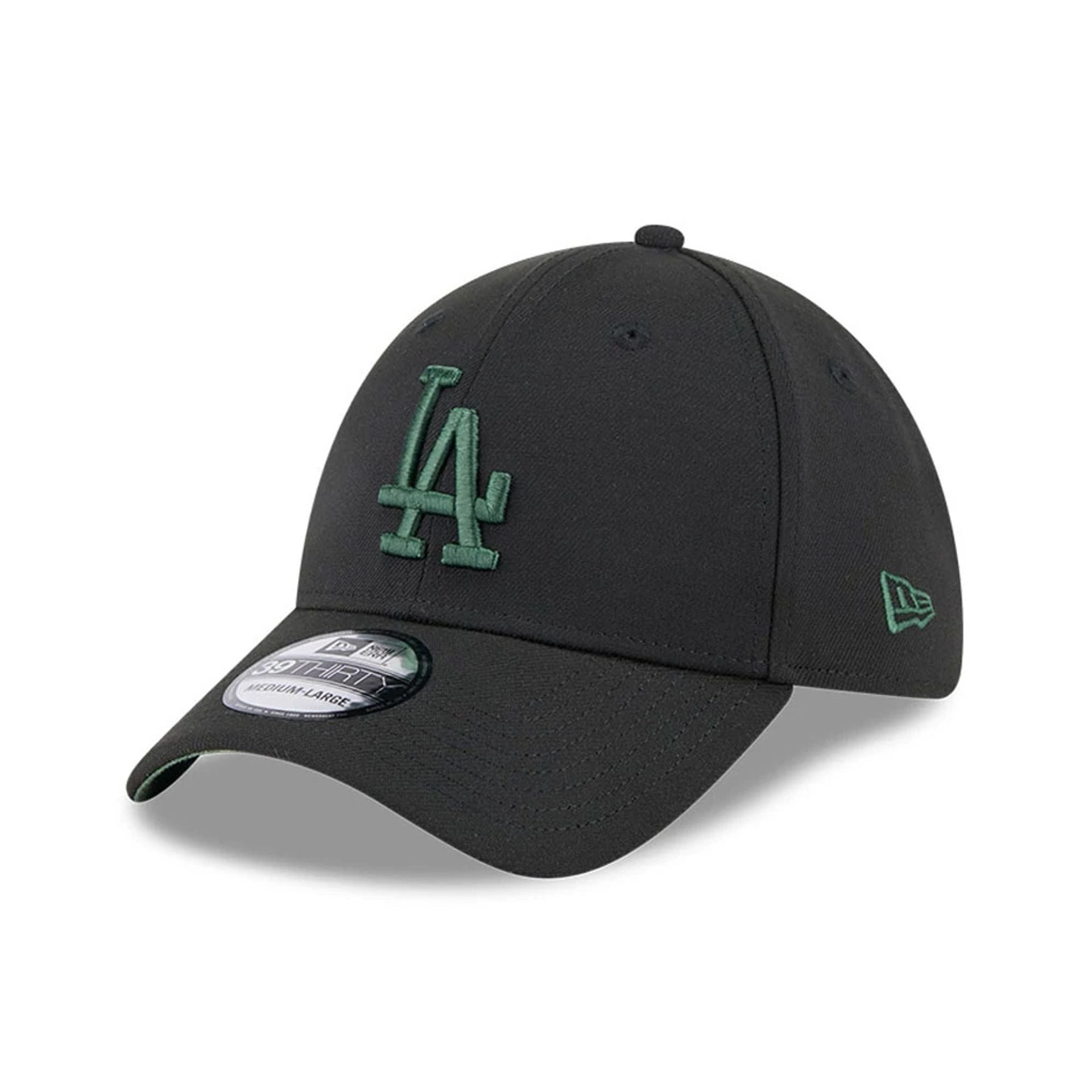 This is a LA Dodgers MLB Lifestyle Black 39THIRTY Stretch Fit Cap 1