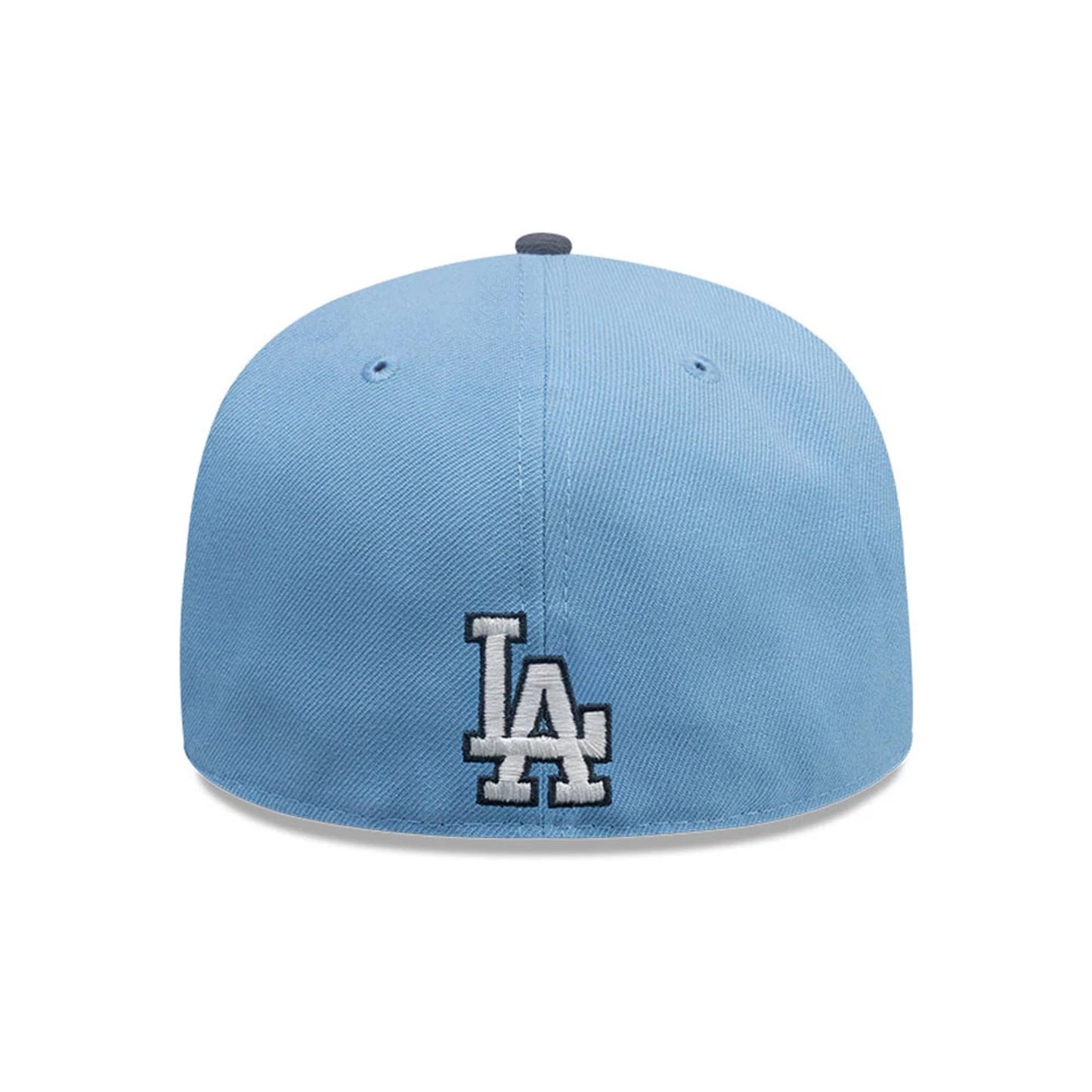 This is a LA Dodgers MLB City Element Guatemala Pastel Blue 59FIFTY Fitted Cap 5