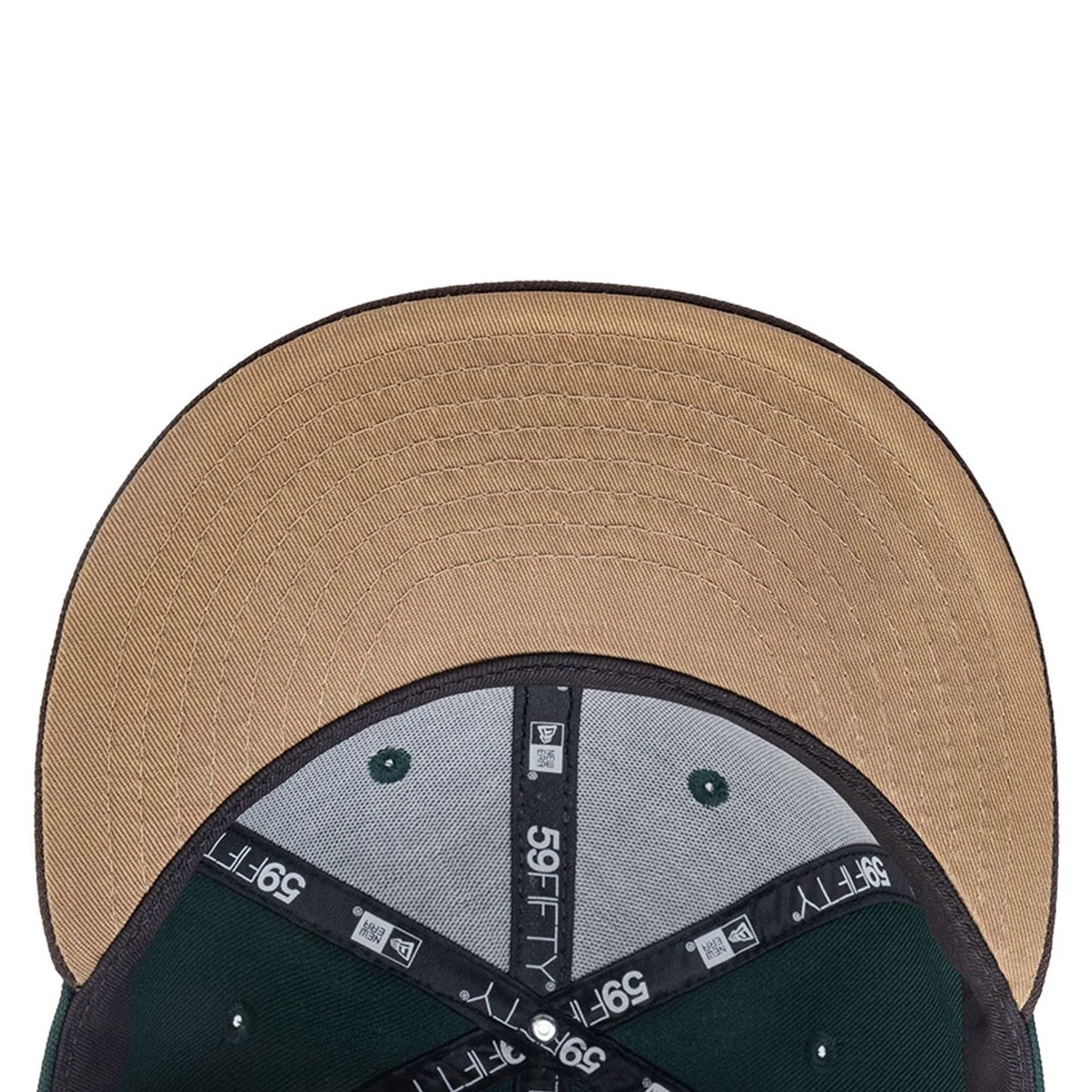 This is a New York Yankees MLB City Element Guatemala Dark Green 59FIFTY Fitted Cap 2