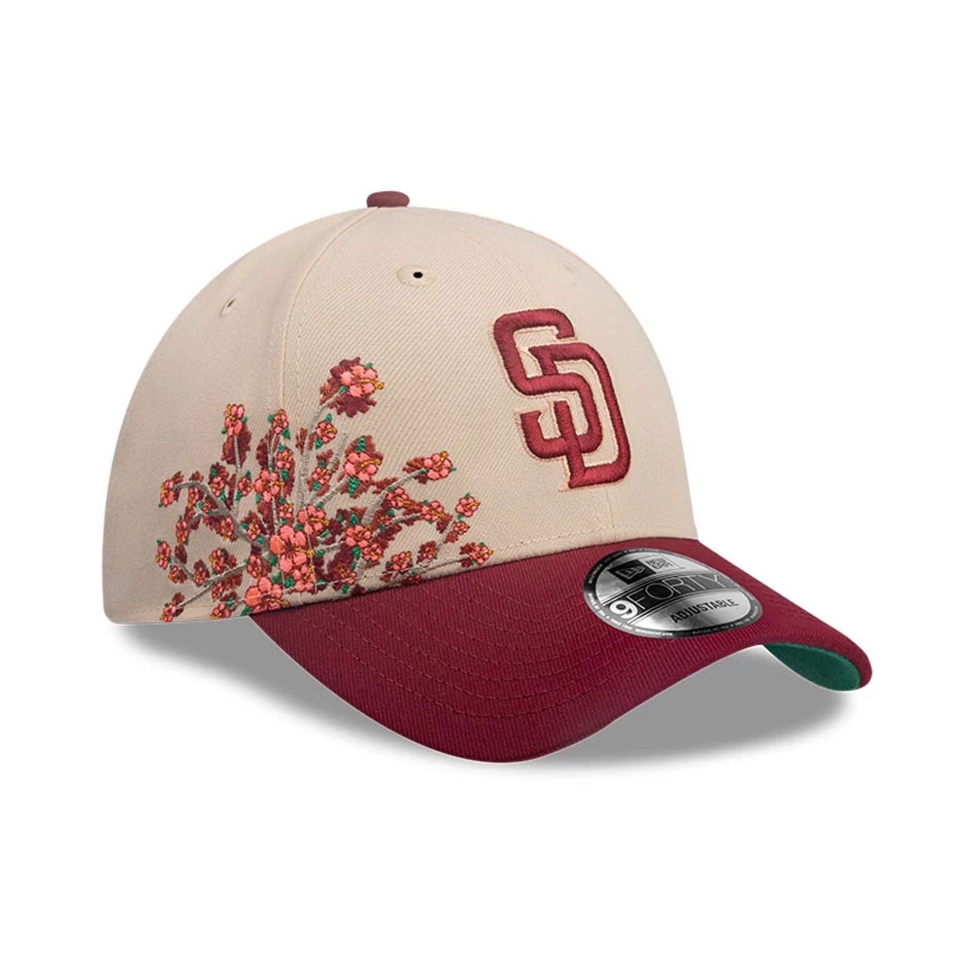 This is a San Diego Padres MLB City Element Puerto Rico Pastel Orange 9FORTY Adjustable Cap 1