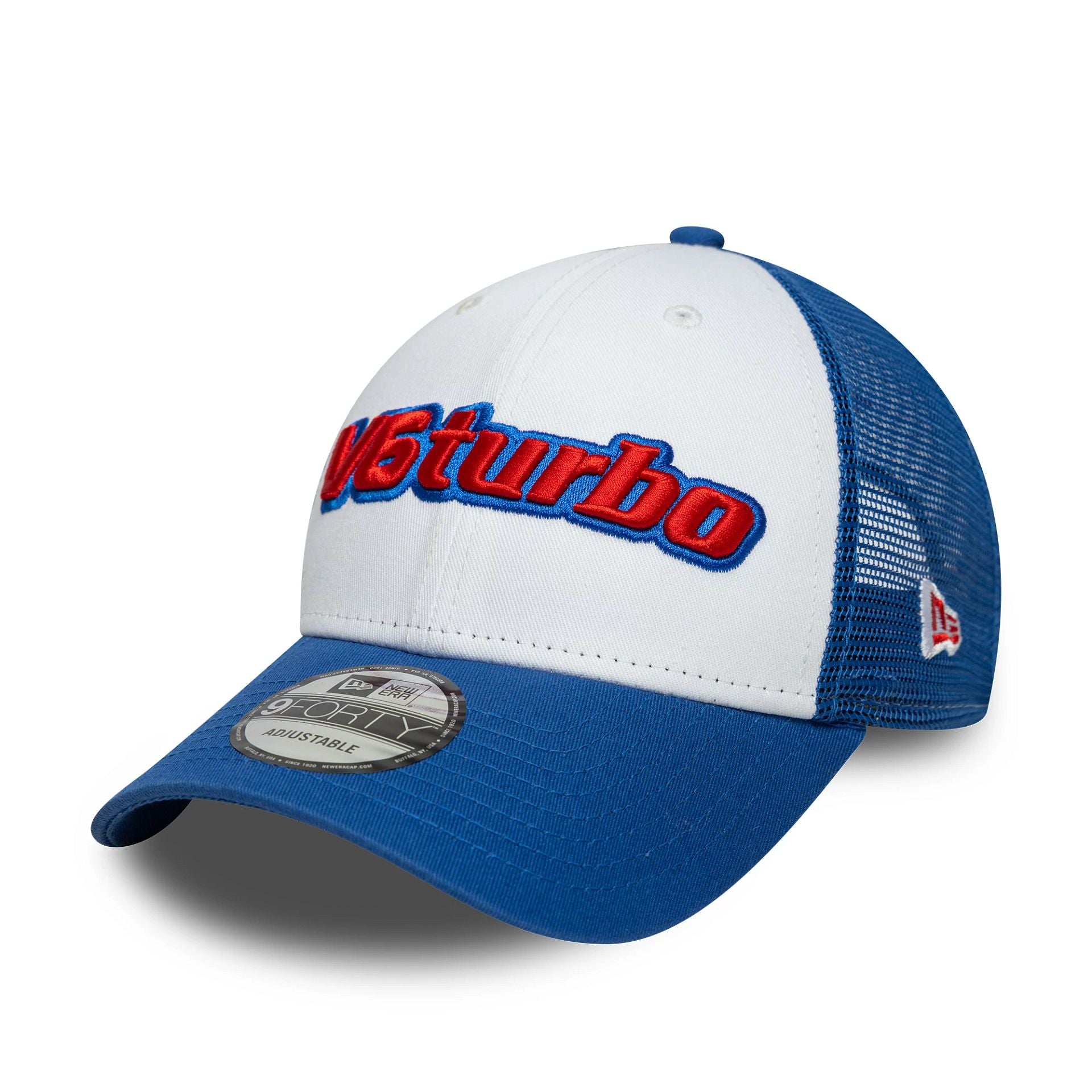 This is a Alpine Racing Turbo White 9FORTY Adjustable Cap 1