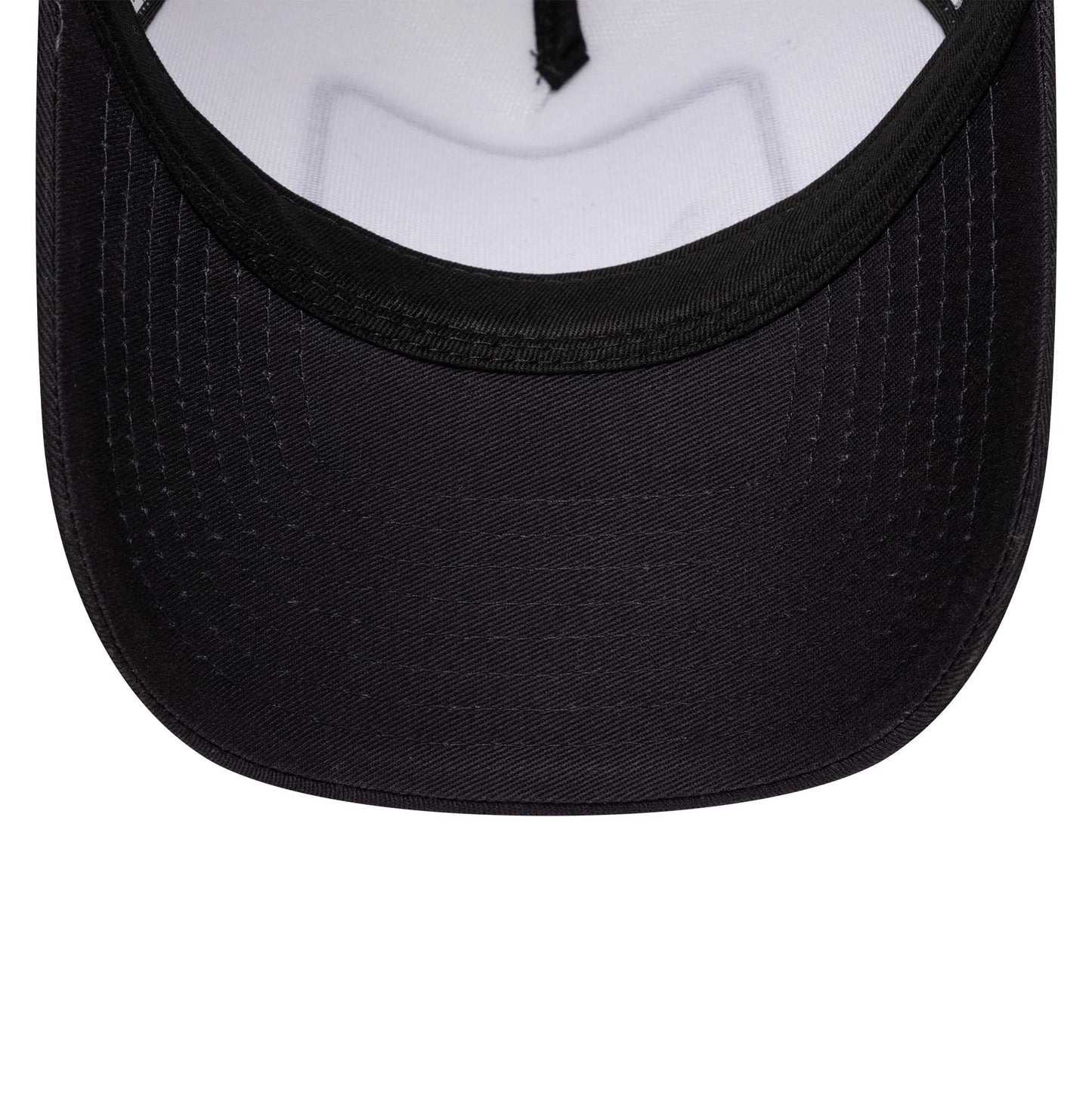 This is a New Era London Navy 9FORTY A-Frame Trucker Adjustable Cap 7