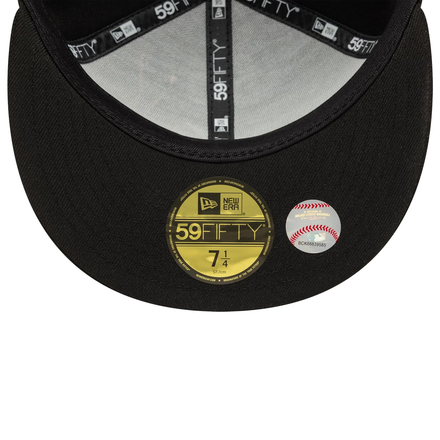 This is a Atlanta Braves MLB Zodiac Black 59FIFTY Fitted Cap 7