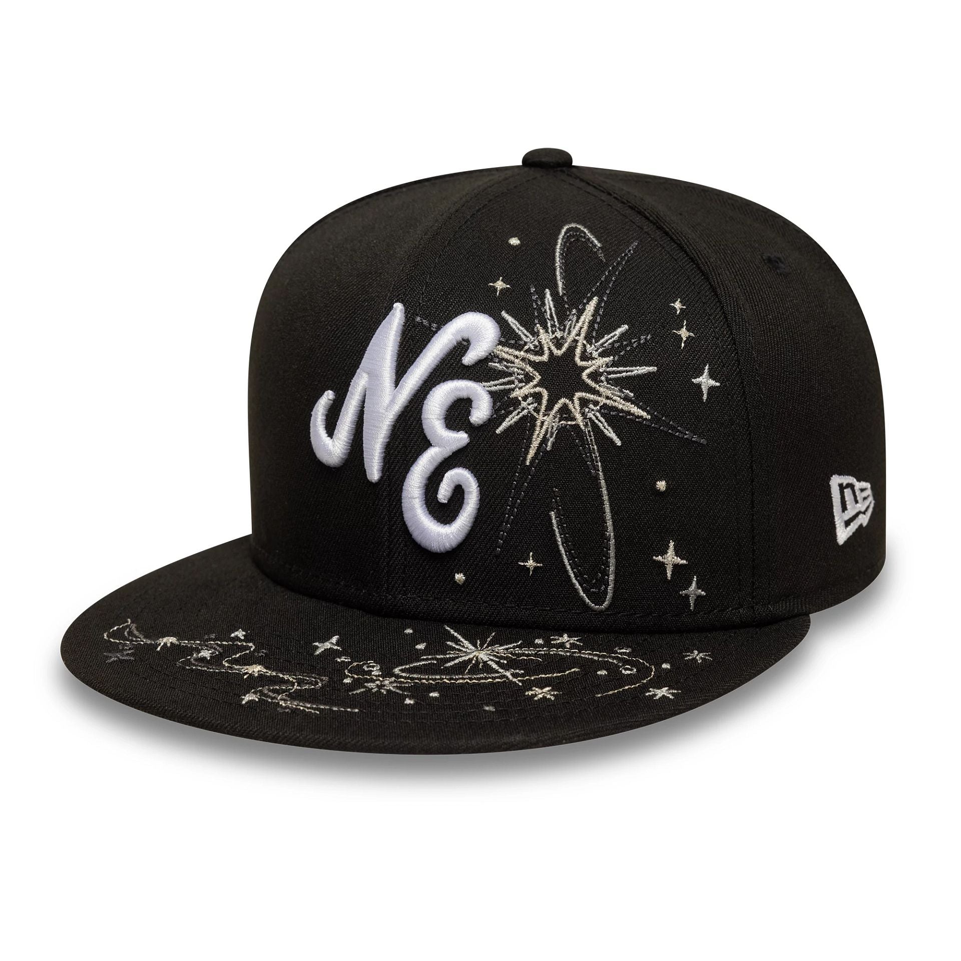 This is a New Era Zodiac Black 59FIFTY Fitted Cap 1