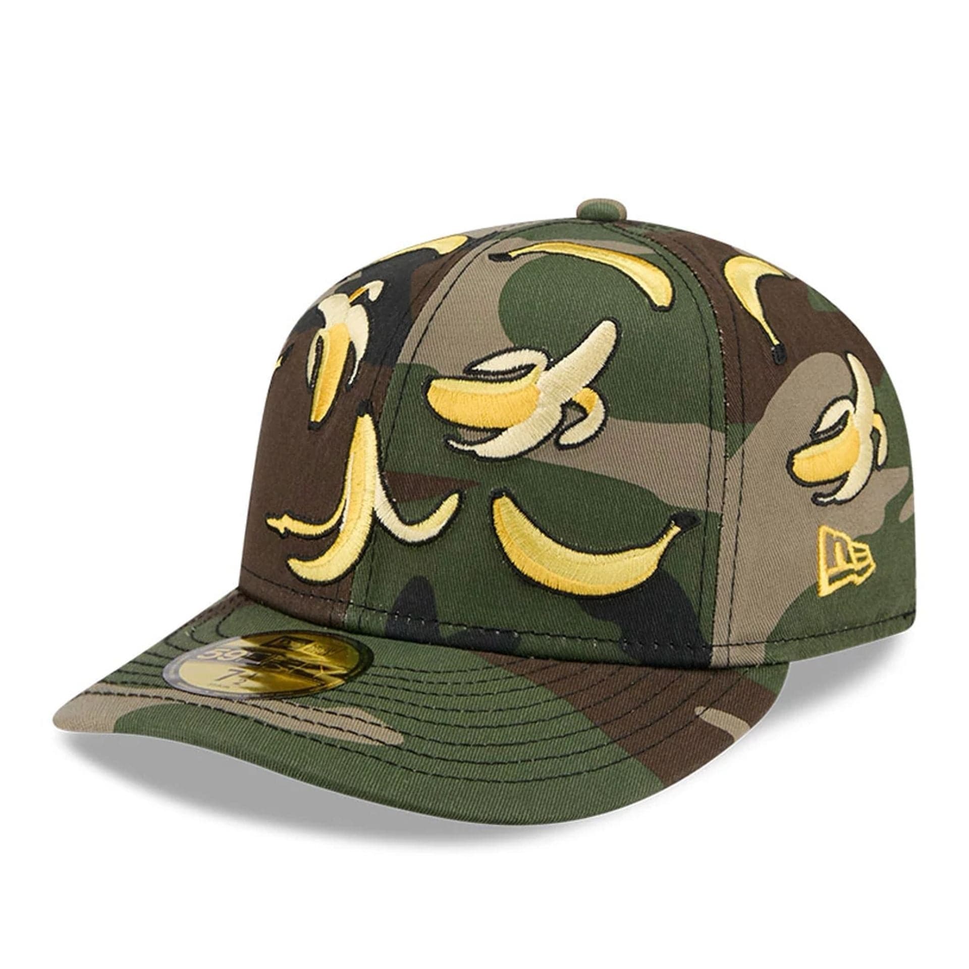 This is a New Era Bananas Camo 59FIFTY Fitted Cap 1