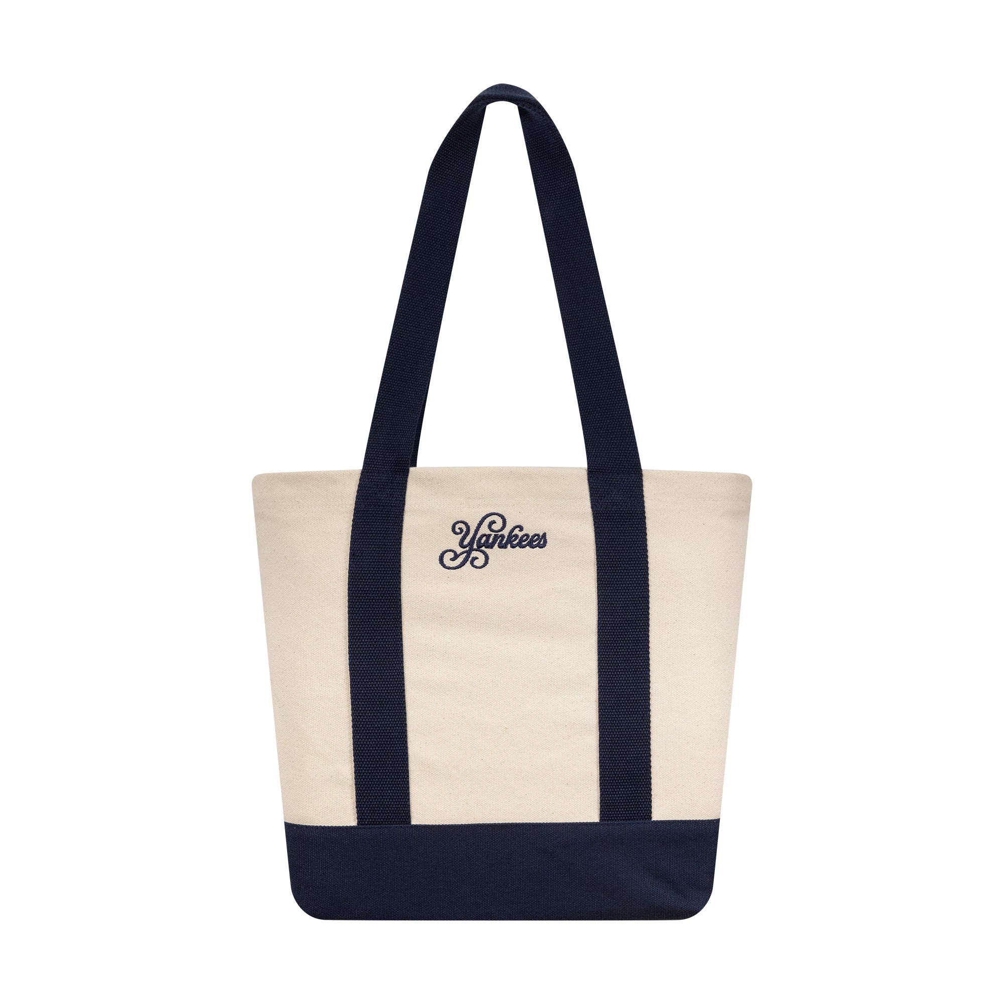 Pictured is this MLB Graphic New York Yankees Tote Bag in cream. 3