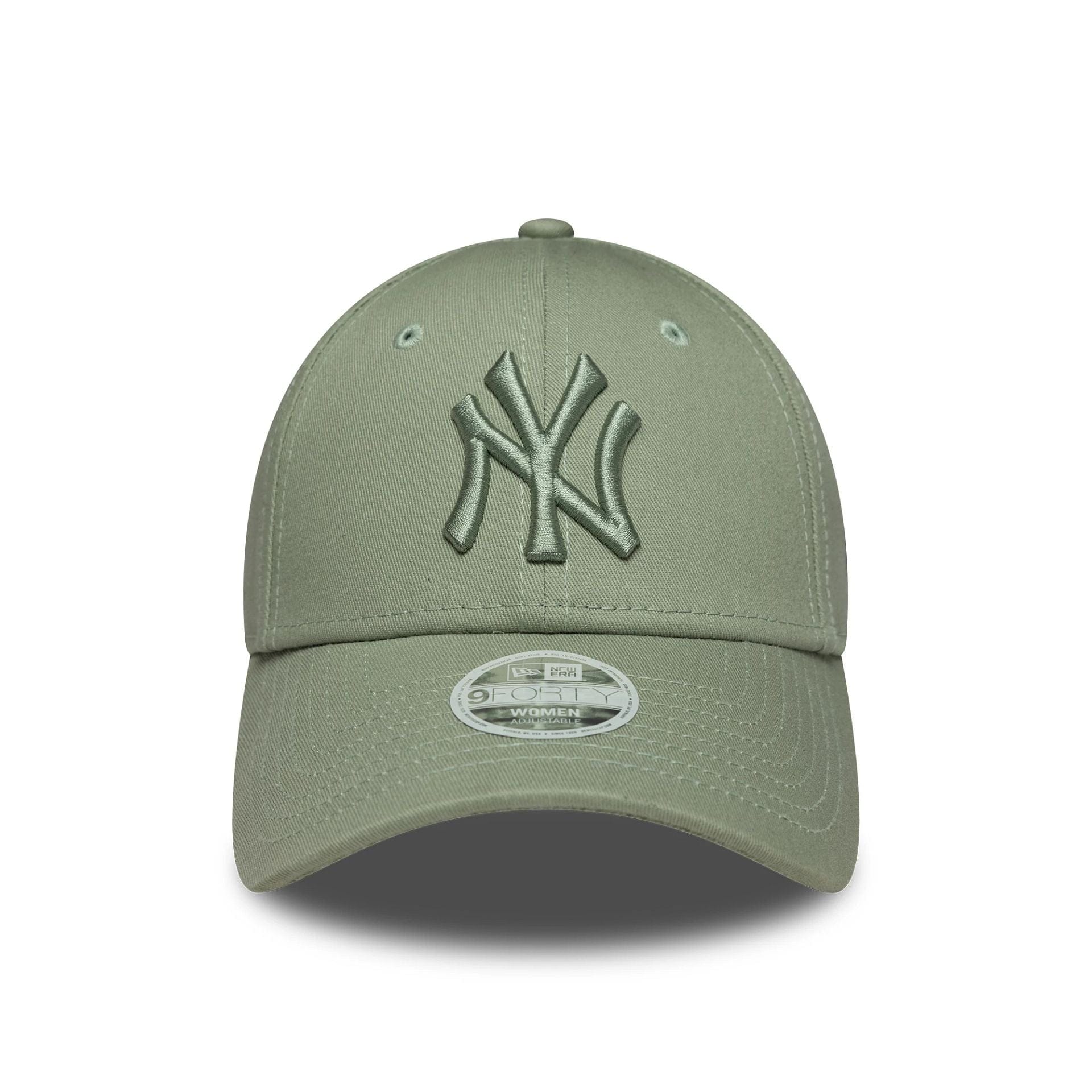Pictured is this Womens MLB League Essential New York Yankees 9FORTY in pastel green. 2