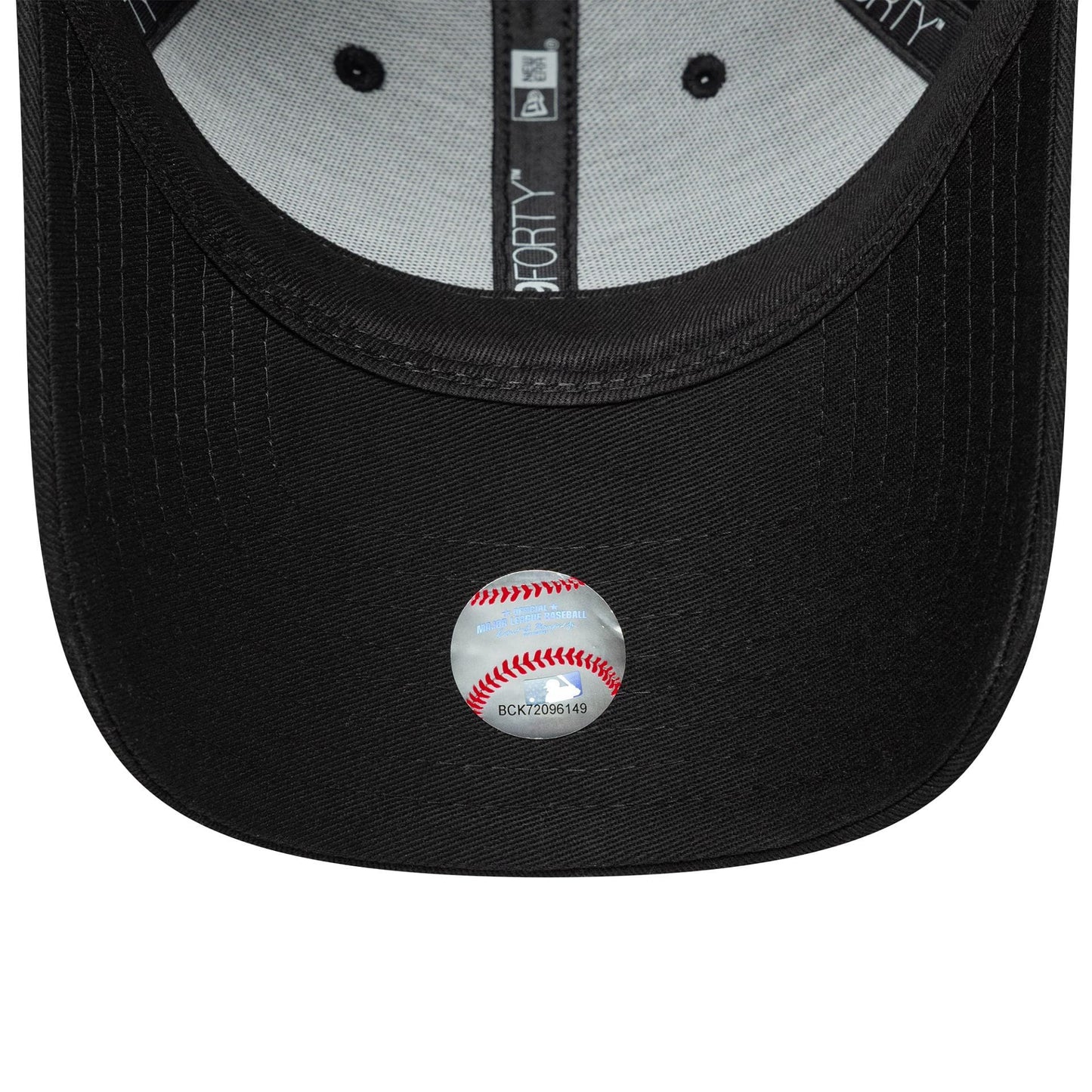 Pictured is this Womens MLB Sequin Wordmark LA Dodgers 9FORTY in black. 5