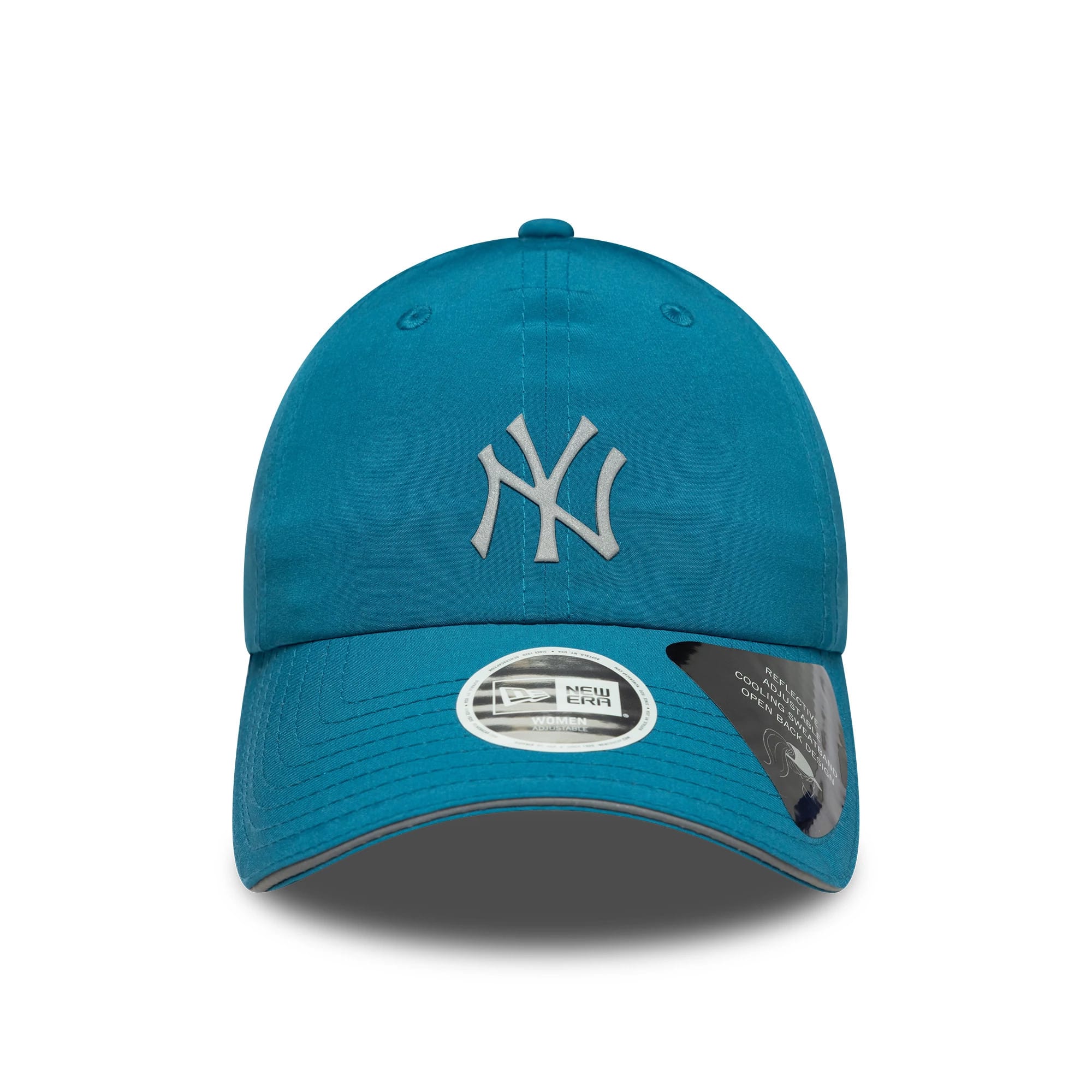 Pictured is this Womens MLB Pony Tail New York Yankees Open Back in dark green. 3