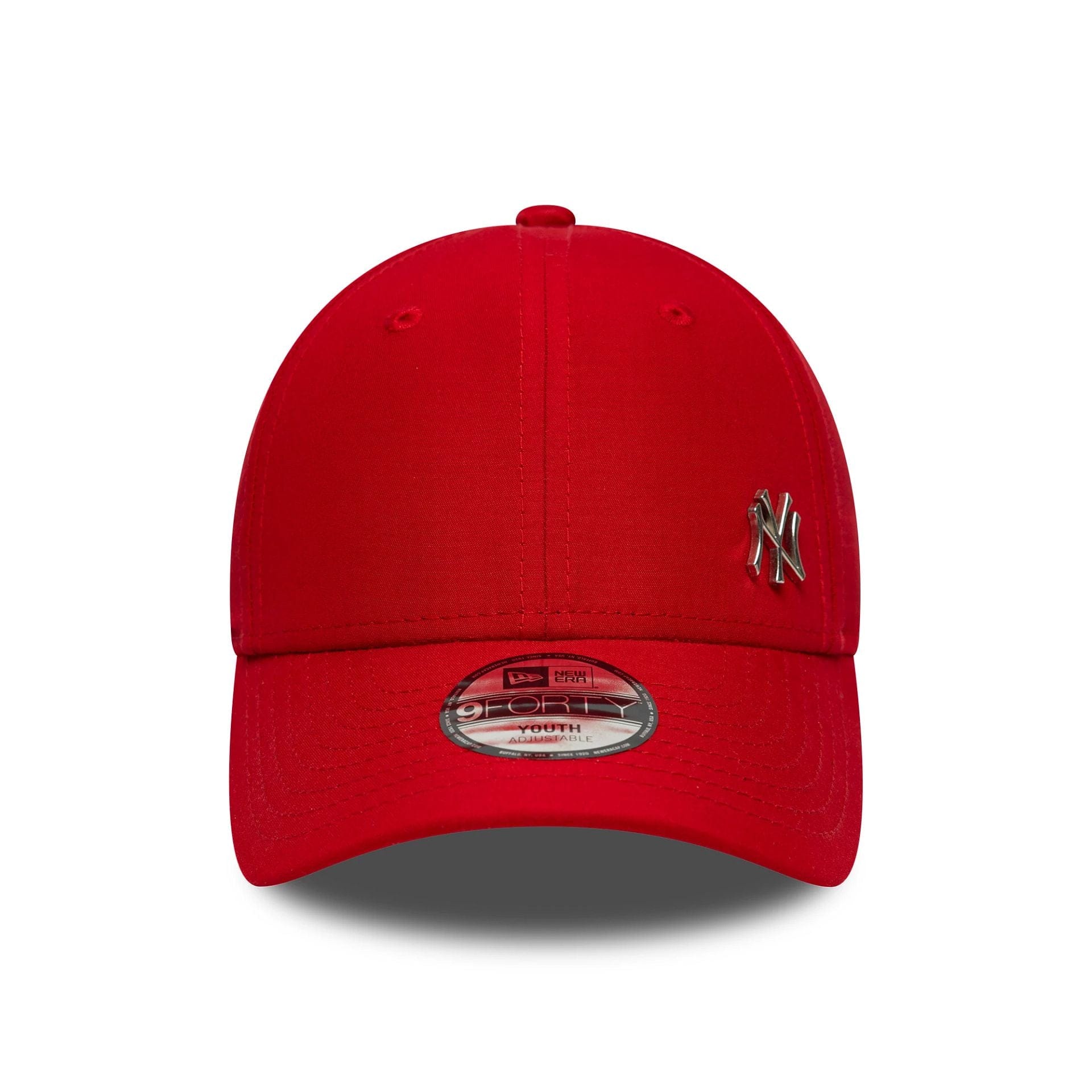 Pictured is this Youth MLB Flawless New York Yankees 9FORTY in red. 2