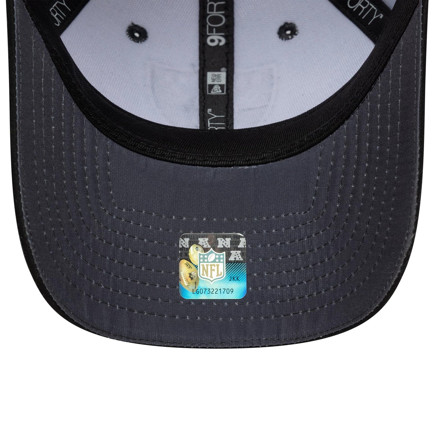 Pictured is this NFL Microfibre Las Vegas Raiders 9FORTY in charcoal. 5