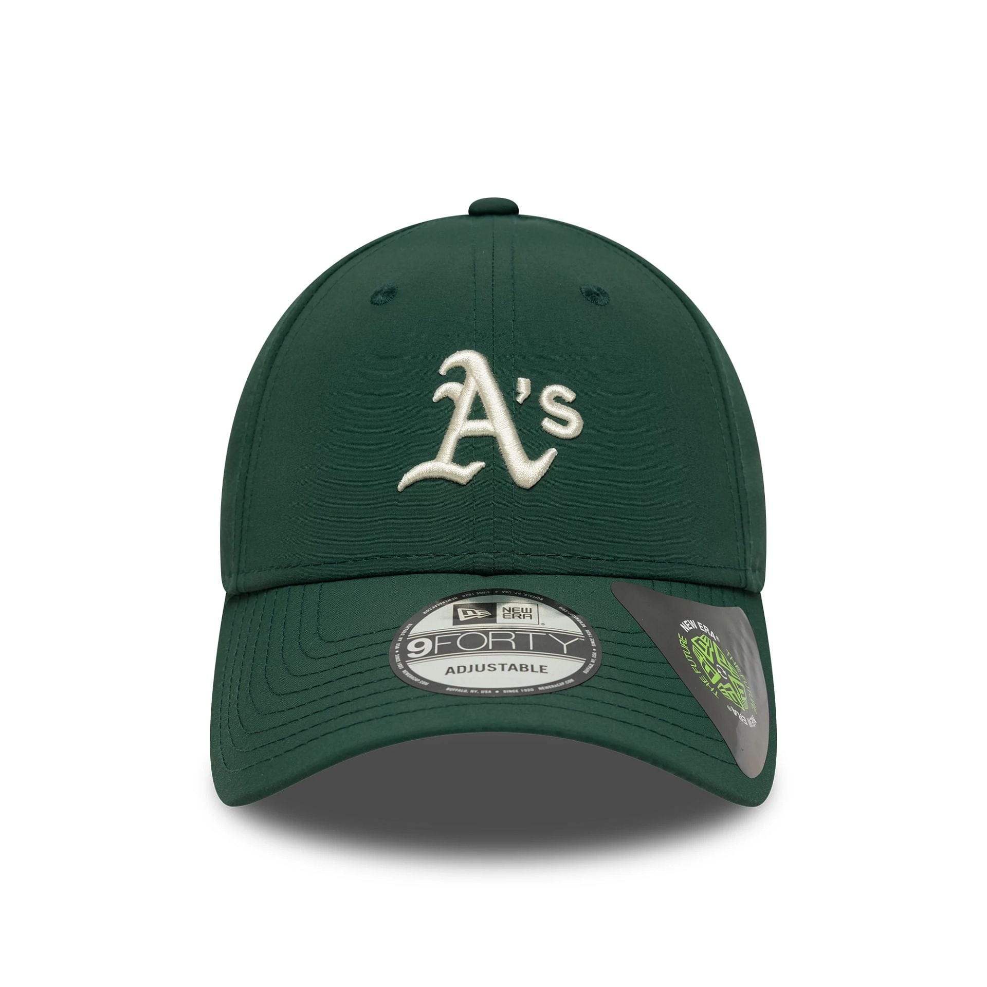Pictured is this MLB Recycled Midi Athletics 9FORTY in dark green. 2