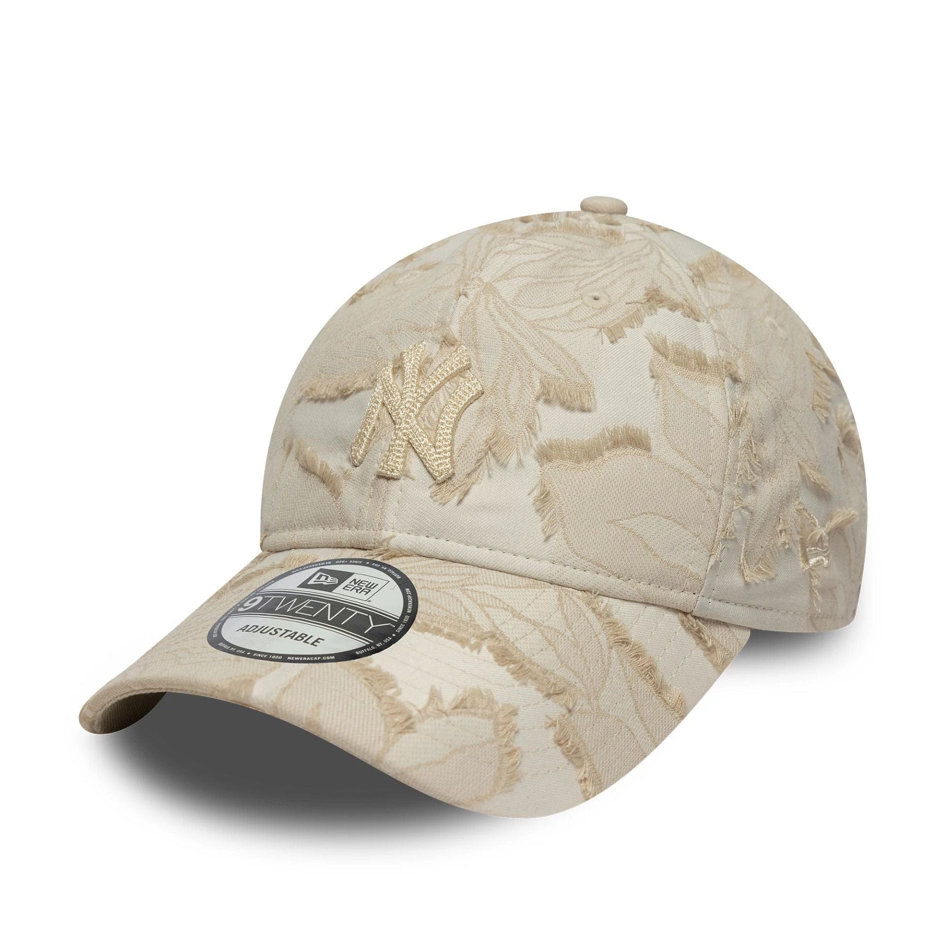 Pictured is this MLB Floral New York Yankees 9TWENTY cap in Cream. 1