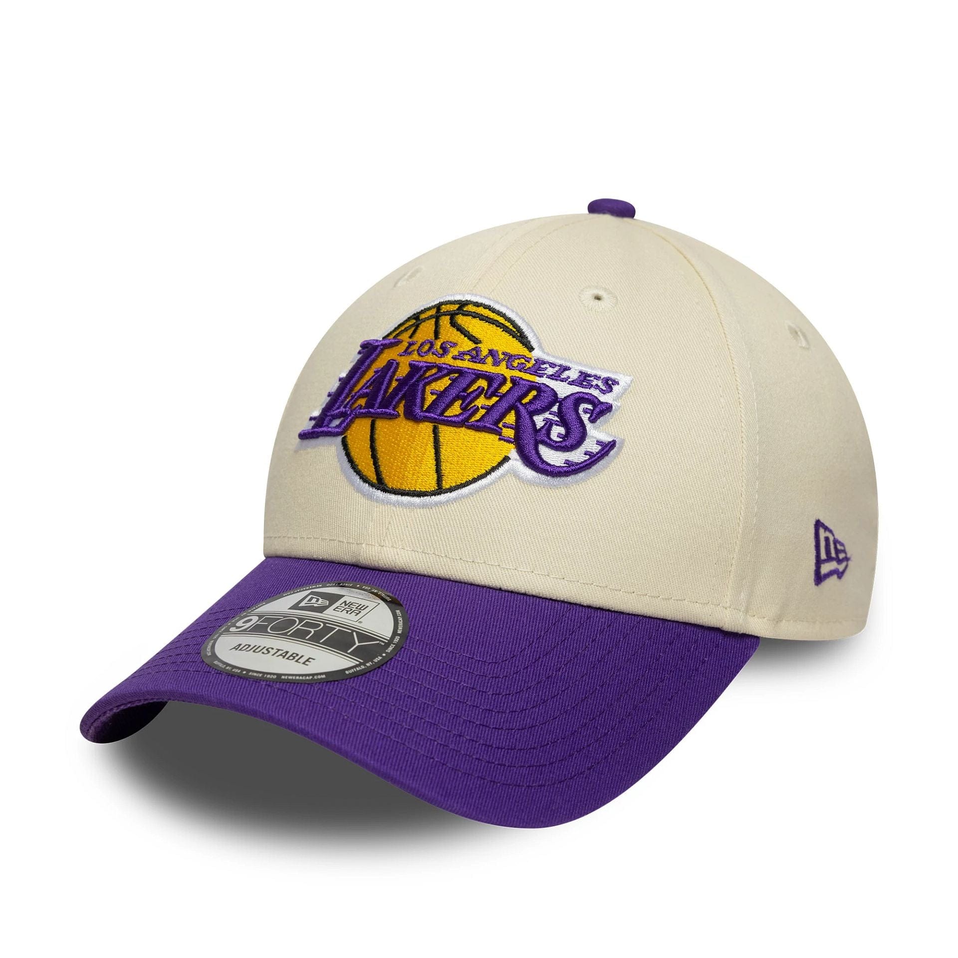 Pictured is this NBA Colour Block LA Lakers 9FORTY in Cream. 1