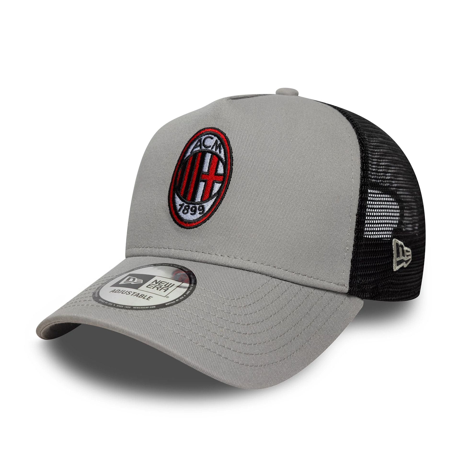 Pictured is this AC Milan Patch 9FORTY A-Frame Trucker in grey. 1