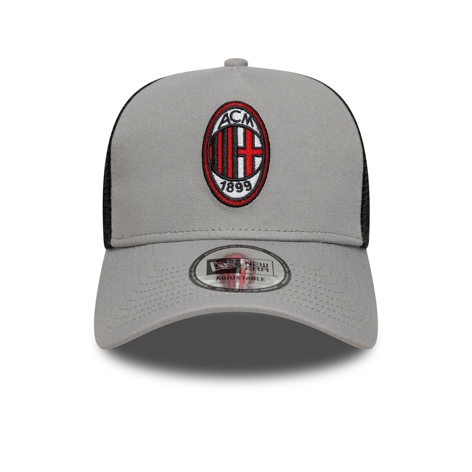 Pictured is this AC Milan Patch 9FORTY A-Frame Trucker in grey. 2