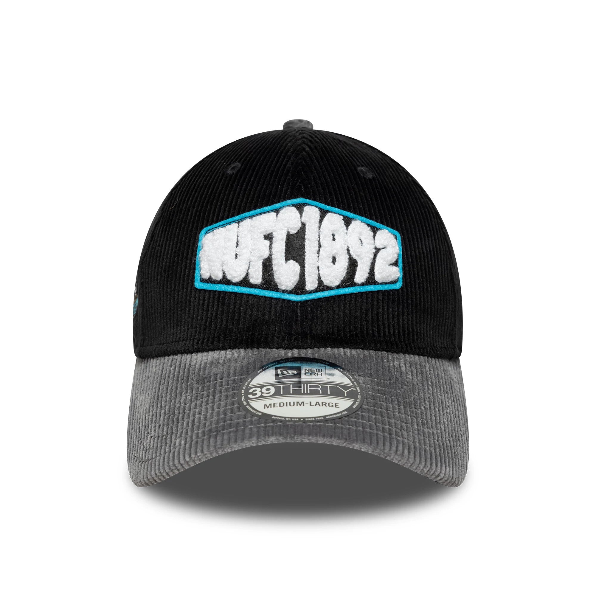 Pictured is this Newcastle United FC Cord 39THIRTY Stretch Fit in black. 2