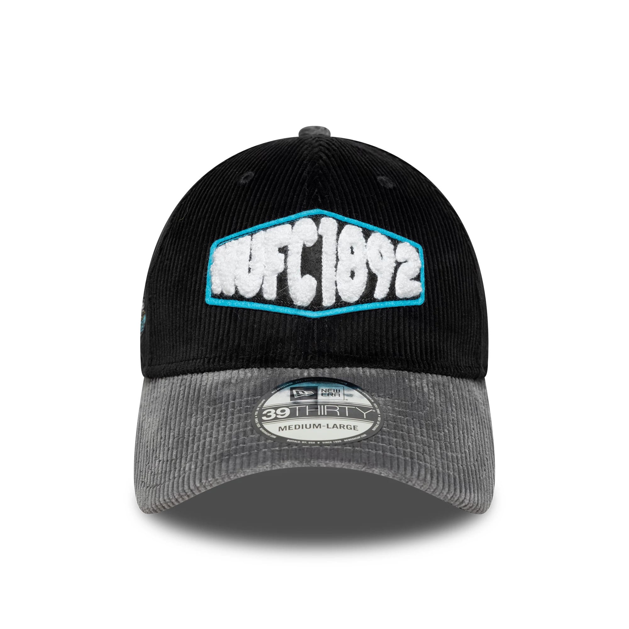 Pictured is this Newcastle United FC Cord 39THIRTY Stretch Fit in black. 2