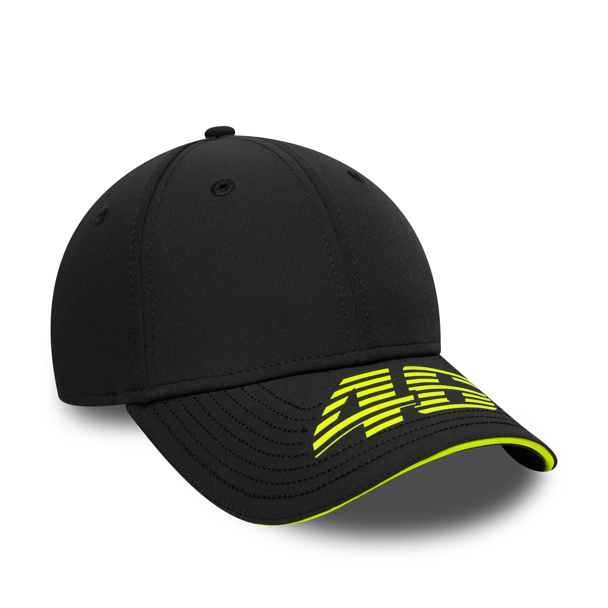 Pictured is this Recycled Stripe VR46 9FORTY in black. 3