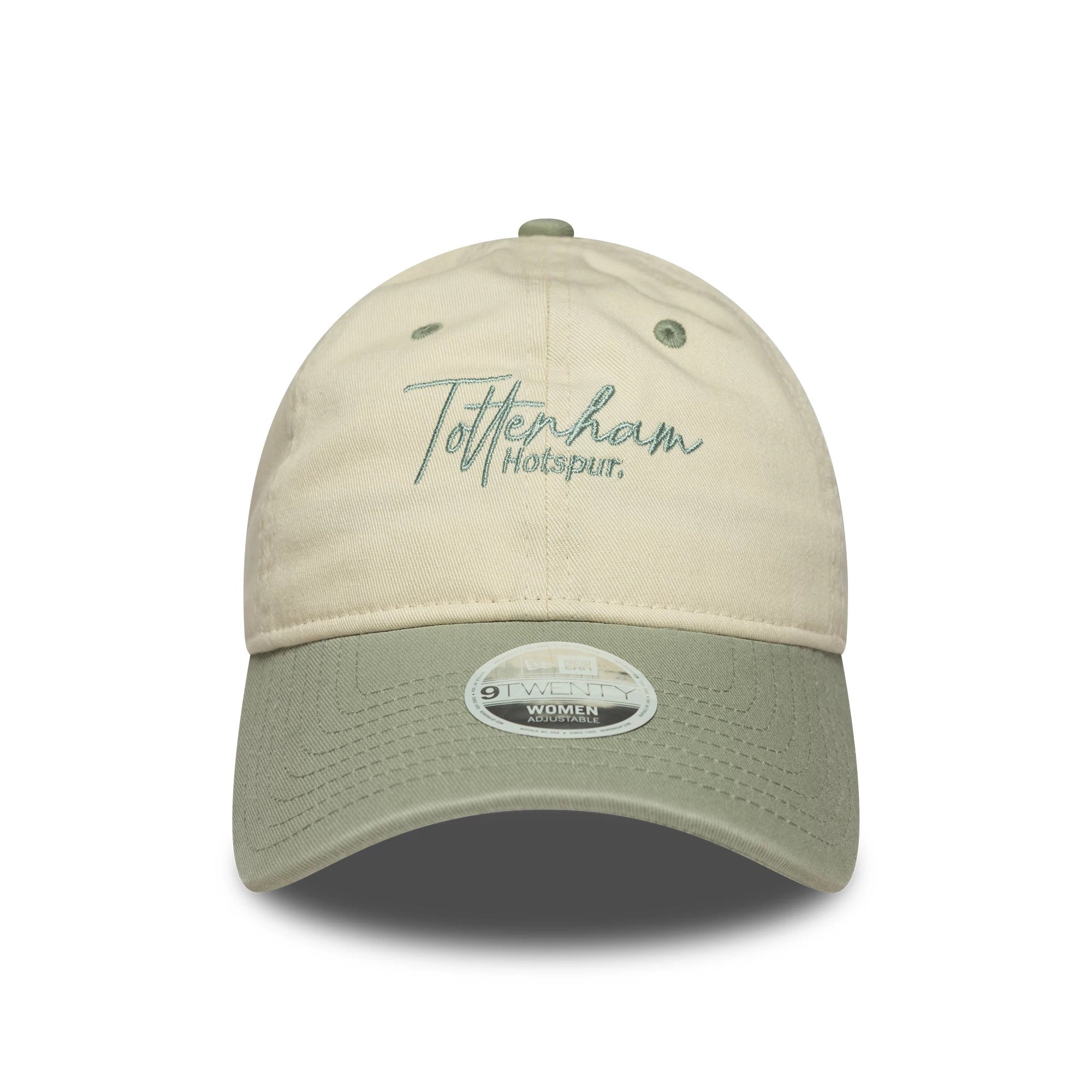 Pictured is this Womens Tottenham Hotspur FC Wordmark 9TWENTY in cream. 2