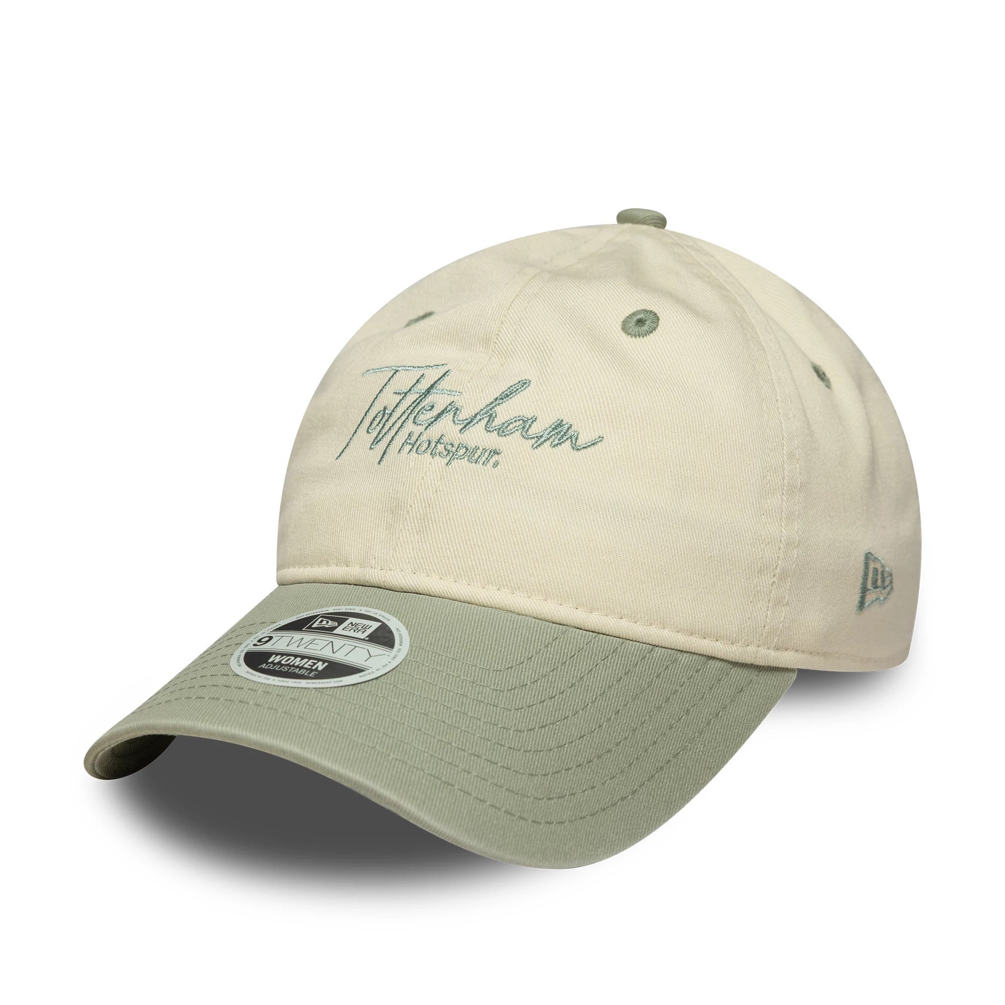 Pictured is this Womens Tottenham Hotspur FC Wordmark 9TWENTY in cream. 1